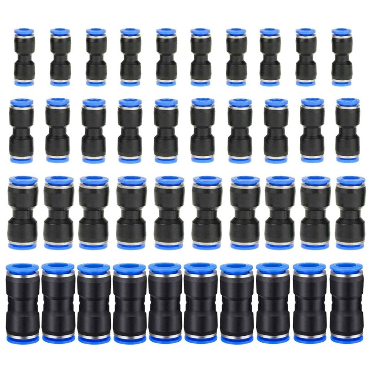40 Stück Gerade Pneumatische Schnellkupplungen, Gerade Druckkupplungen Für Druckluft, Schlauchverschraubungen