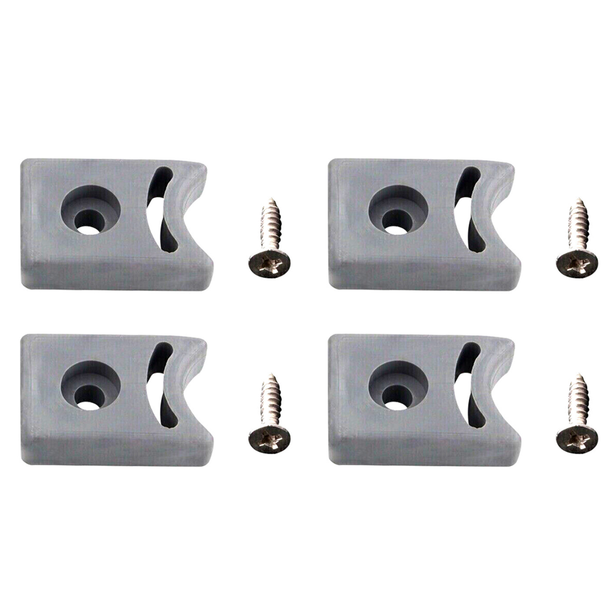 Gummistopper/stoßdämpfer Für Duschkabinentürrollen, Oben Und Unten, 4er-set