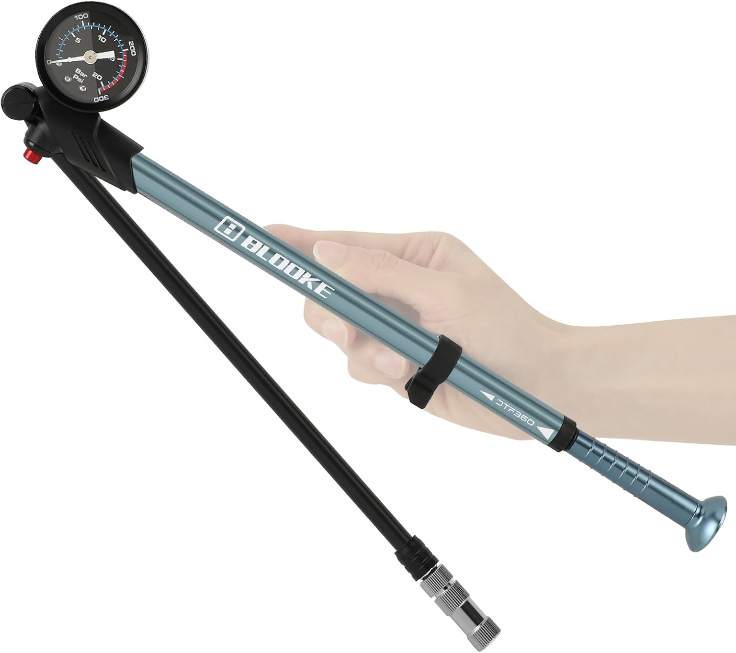 Mini-hochdruck-luftpumpe Für Stoßdämpfer Mit 300-psi-manometer Für Motorrad-vorderradgabel Und Hinterradfederung