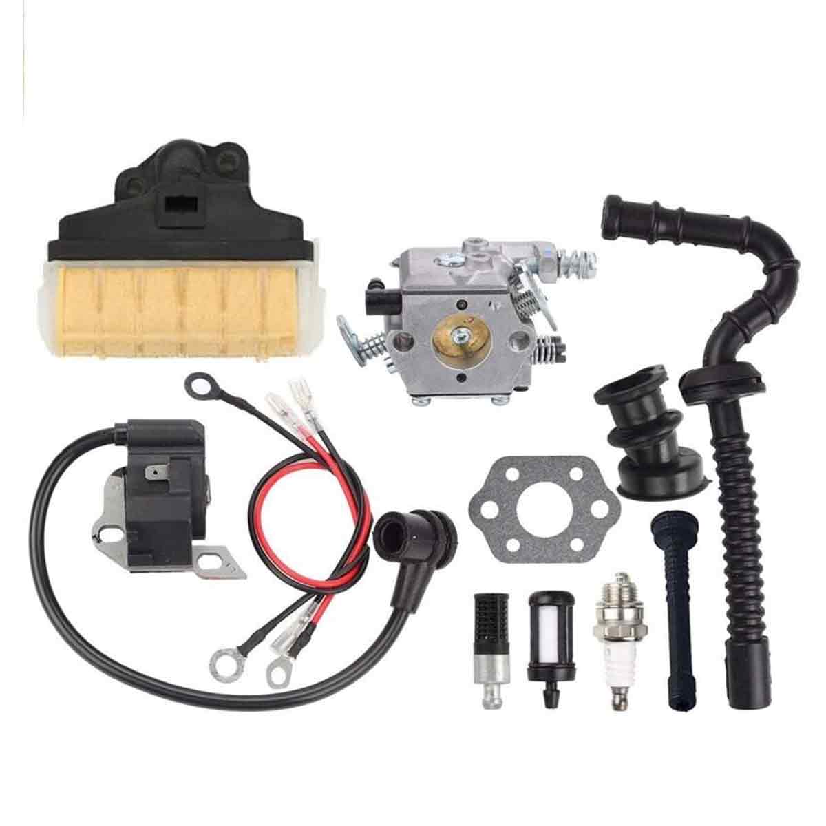 Vergaser Für Stihl Ms210, Ms230, Ms250, 021, 023, 025 Kettensägen, Ersatz Für Walbro Wt-286 Vergaser 1123-120-0605, Mit Zündkerze Und A