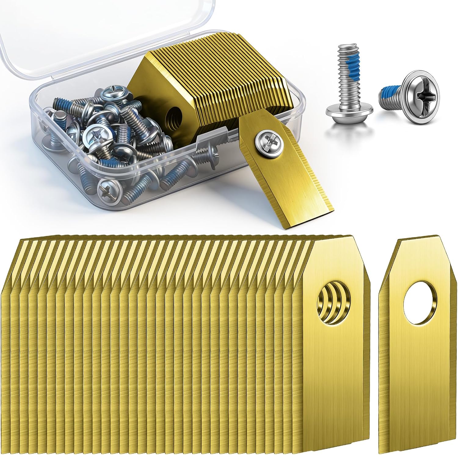 30 Ersatzmesser, Kompatibel Mit Ecovacs Goat G1, O Und A Serien-mährobotern, 7,2 Mm Öffnung, Ersatzmesser