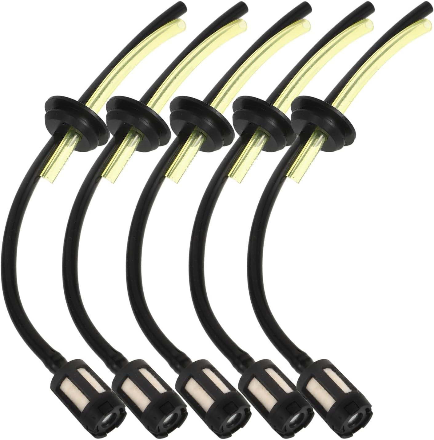 5-teiliges Set Flexibler, Ölbeständiger Pvc- Und Abs-kraftstoffschläuche Für Freischneider Und Rasenmäher, Festbrennstoffschläuche Für Den Gartenbau