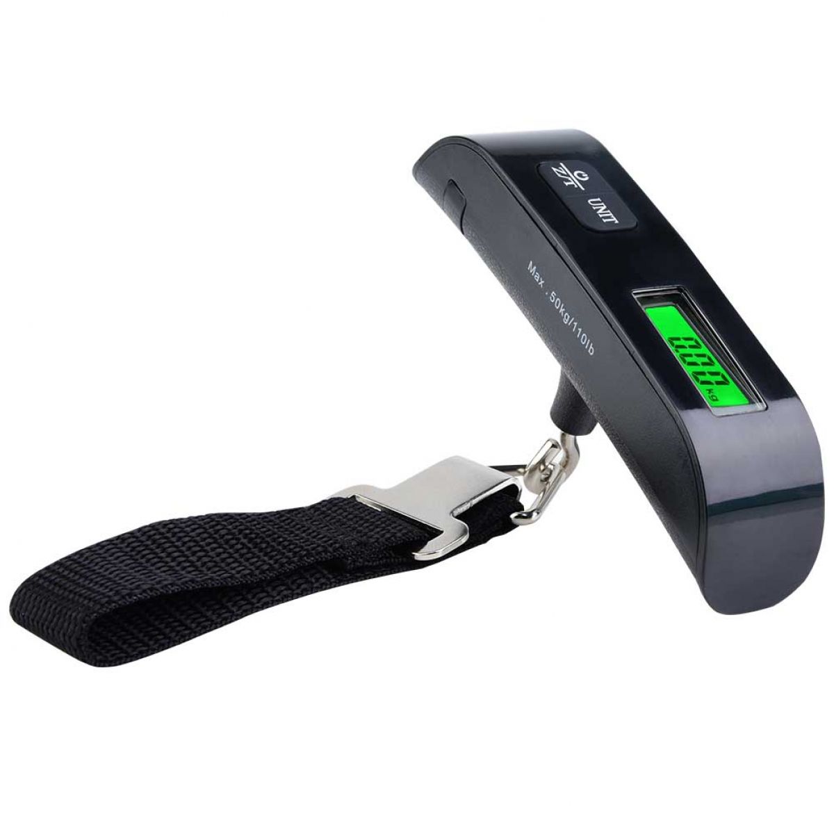 Mini-tragbare Hängewaage 50 Kg Mit Digitalanzeige Für Gepäckkran (schwarz) - Mini-tragbare Hängewaage 50 Kg Mit Digitalanzeige Für Gepäckkran (schwarz)