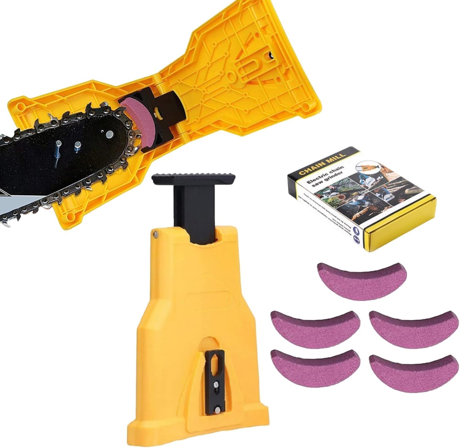 6-teiliges Kettenschärfwerkzeug-set Und 1 Kettenschärfwerkzeug In Einem Dreilagigen Wellpappkarton [337 G]