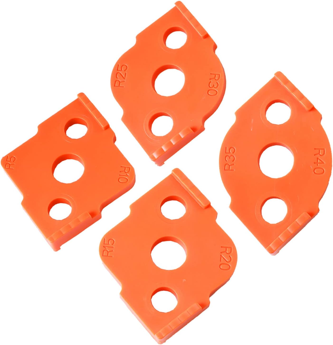 Set Mit 4 Abs + Cnc Radius-fräsmodellen Für Die Holzbearbeitung, Abgerundete Ecken R5 Bis R40