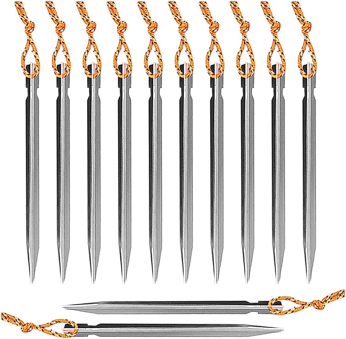 Heringe, Zeltnägel, 12 Stück Befestigungsheringe, Zeltnägel Aus Aluminium, Heringe Aus Titan