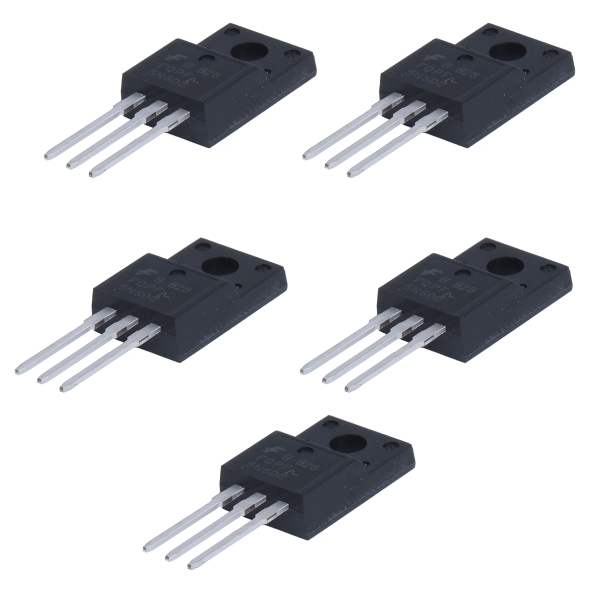 Original Importierter Fqpf5n60c N-kanal-mosfet, 5 A, 600 V, 33 W, 2,5 Ω, To-220f-gehäuse, Vollständig Getestet Und Sofort Einsatzbereit.