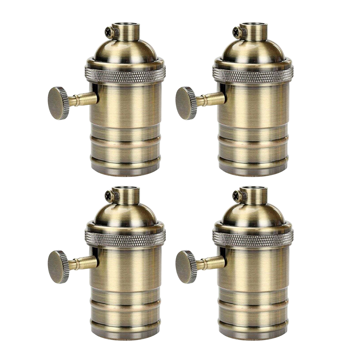 Edison Parts Vintage E27 Lampenfassung-adapter Mit Schalter Retro Vintage Kabelloser Kronleuchter Antikmessing