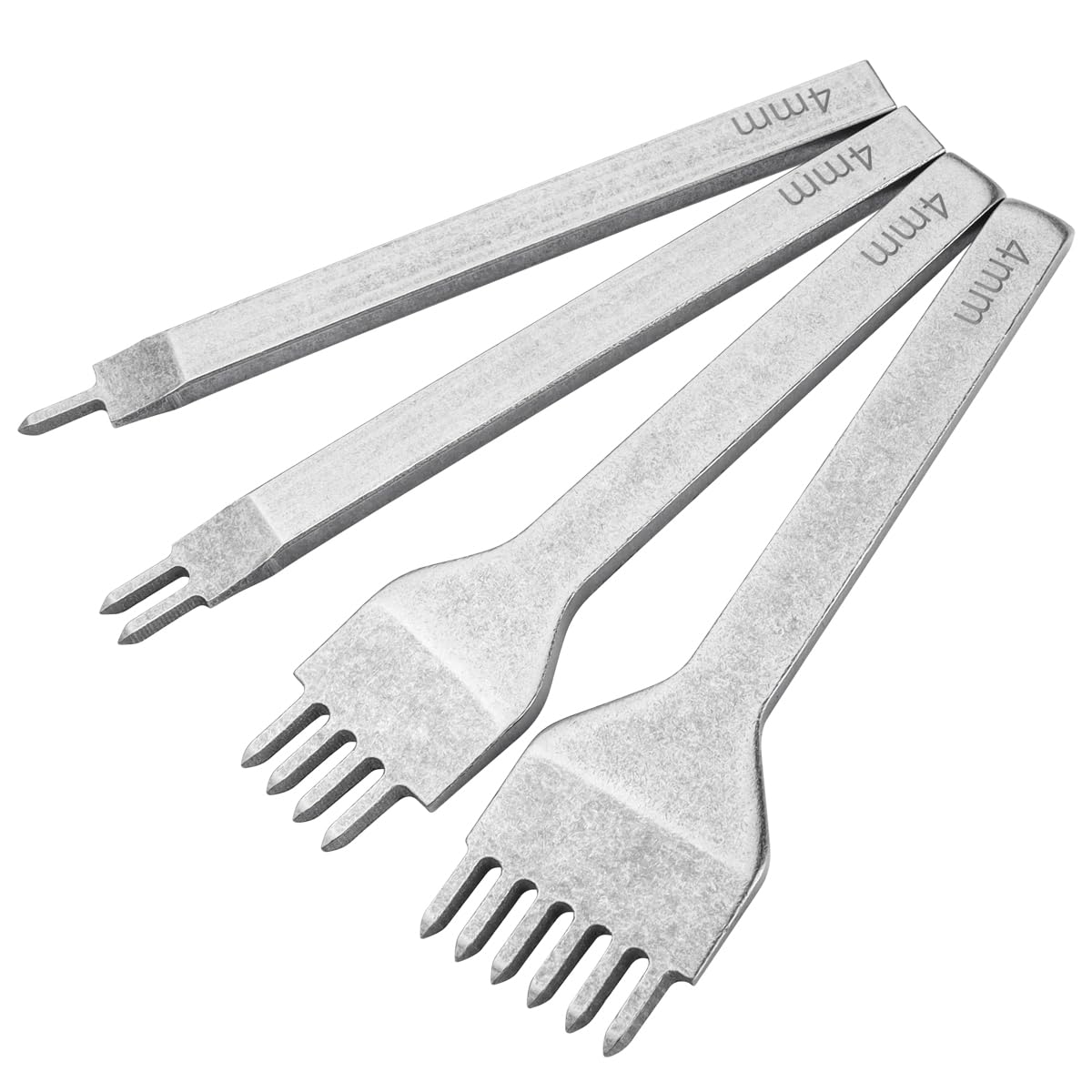 4-teiliges Set Lederlochstanzen-nähwerkzeuge, 4 Mm Stahlkrallen-nähstanze, Diy-lederset 1/2/4/6