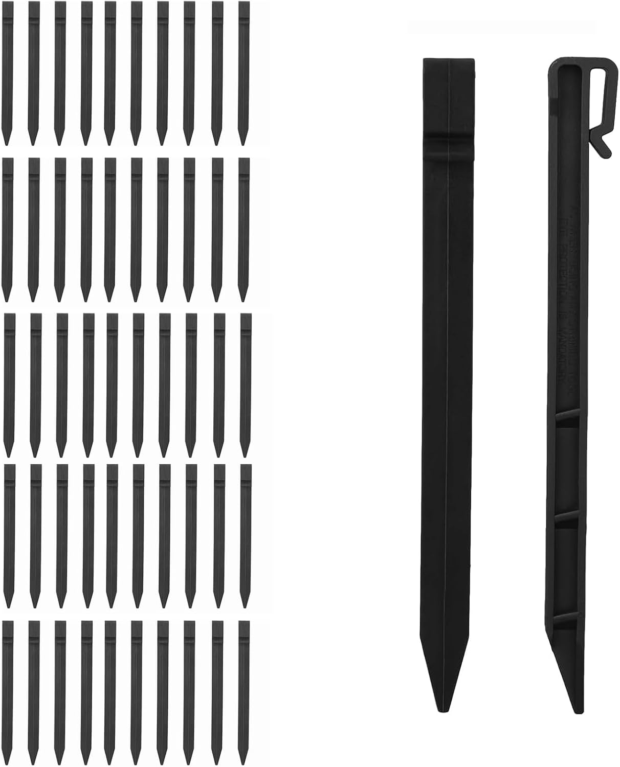 50er-pack Ankerpfähle Aus Uv-beständigem Kunststoff, 24,6 Cm, Zur Befestigung Von Unkrautvlies In Garten Und Hof