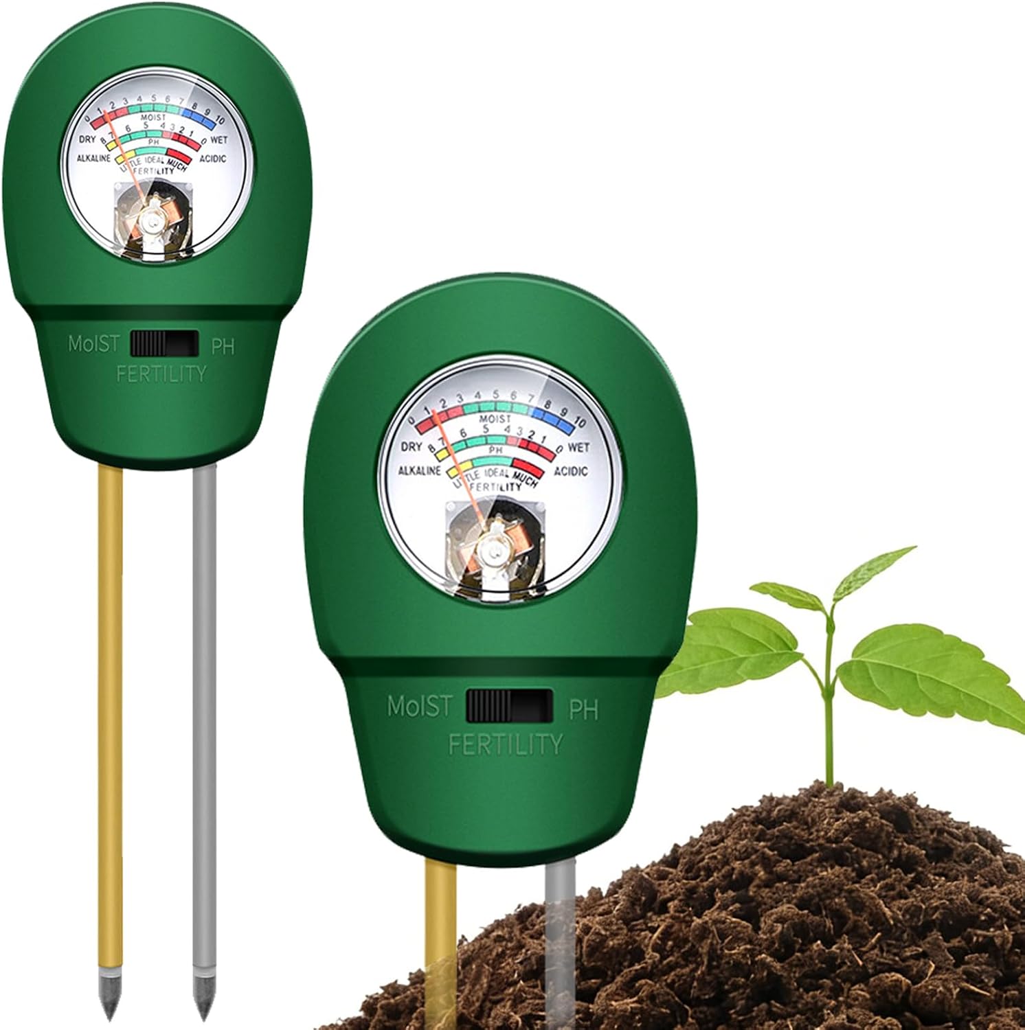 3-in-1 Bodentester: Feuchtigkeit, Ph-wert, Licht, Gartenarbeit - 3-in-1 Bodentester: Feuchtigkeit, Ph-wert, Licht, Gartenarbeit