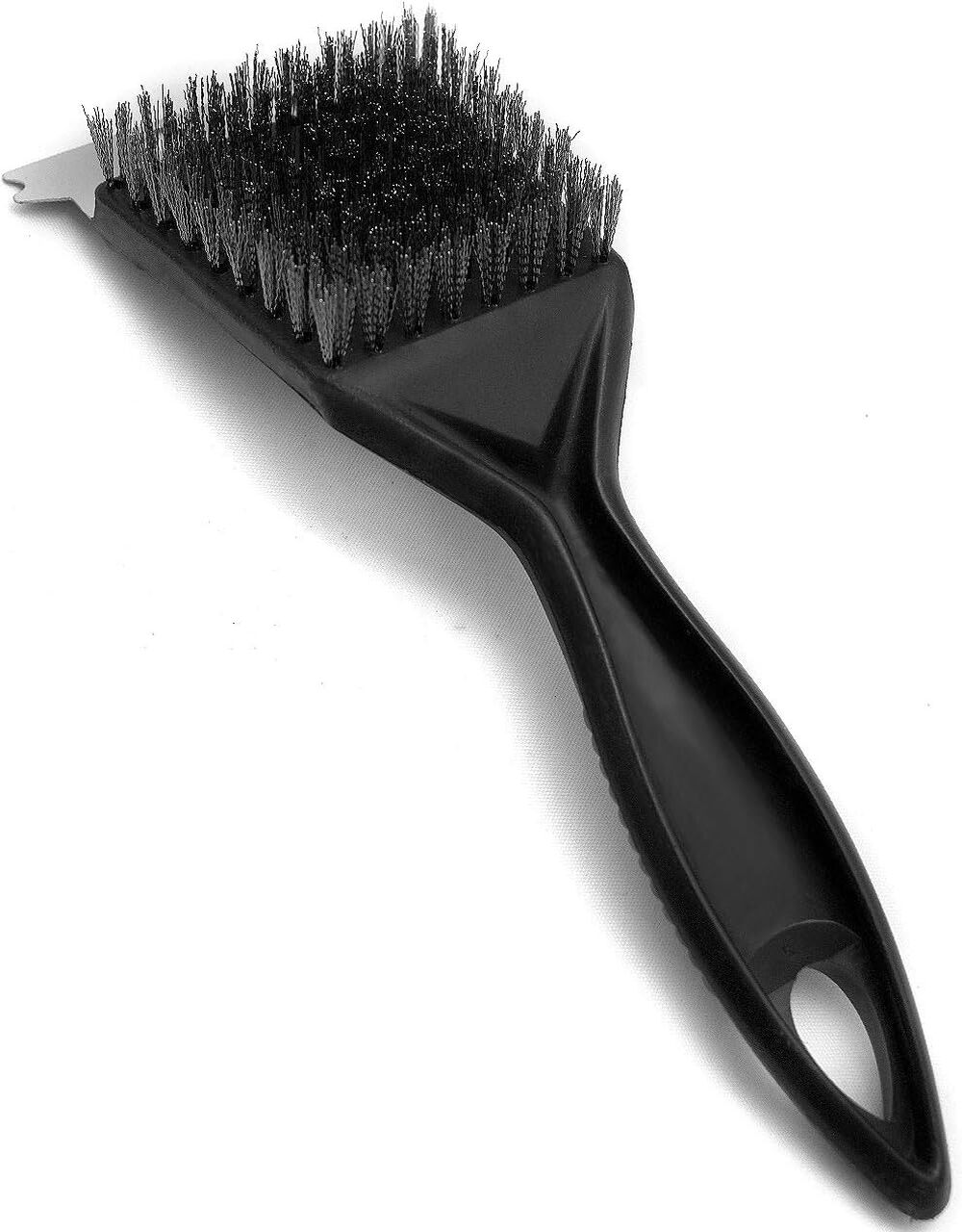 Grillbürste Aus Edelstahl, Robuster Schaber, Ergonomischer Griff, Zur Reinigung Von Holzkohle- Und Gasgrills