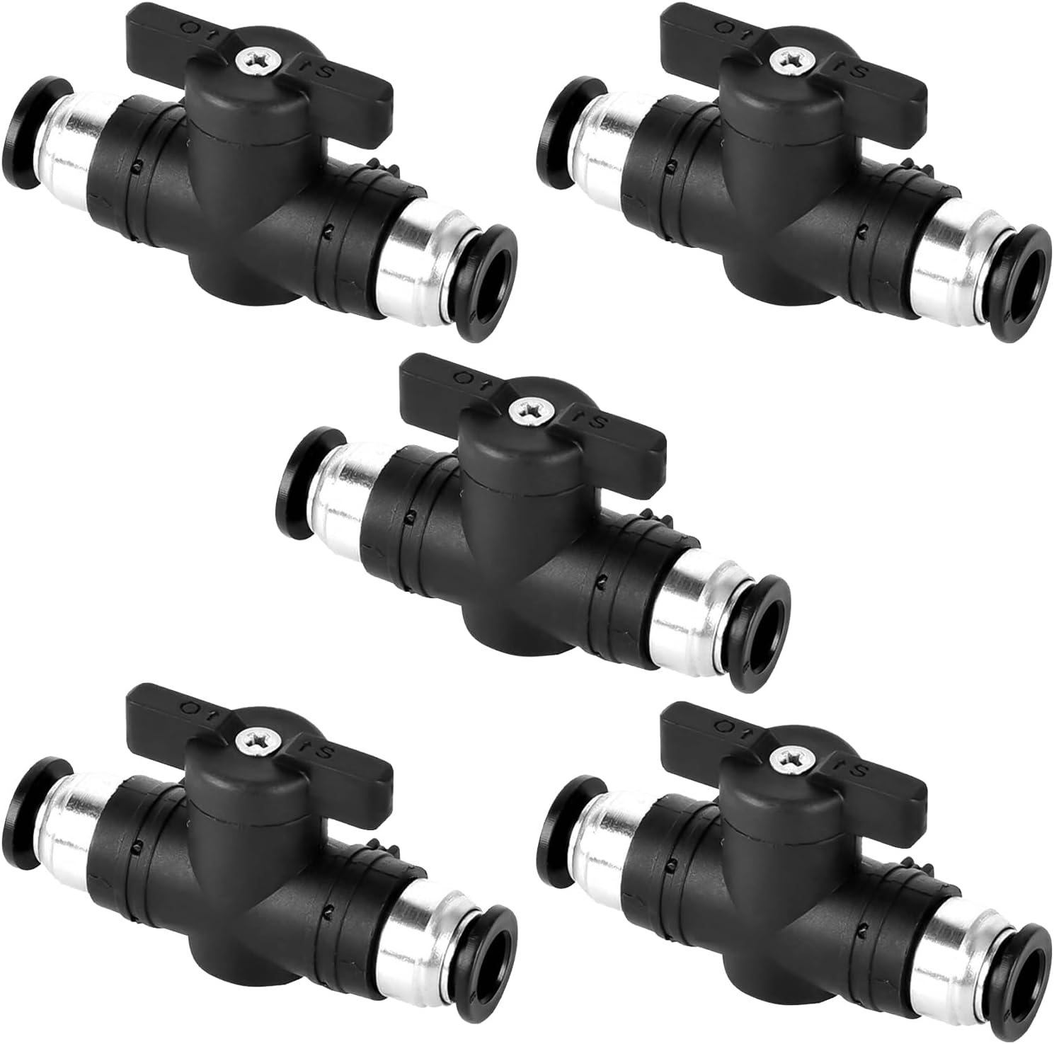 Pneumatik-verschraubungsteile, Handventil, Zinklegierung, 8 Mm, Für Nylon-pu-schläuche