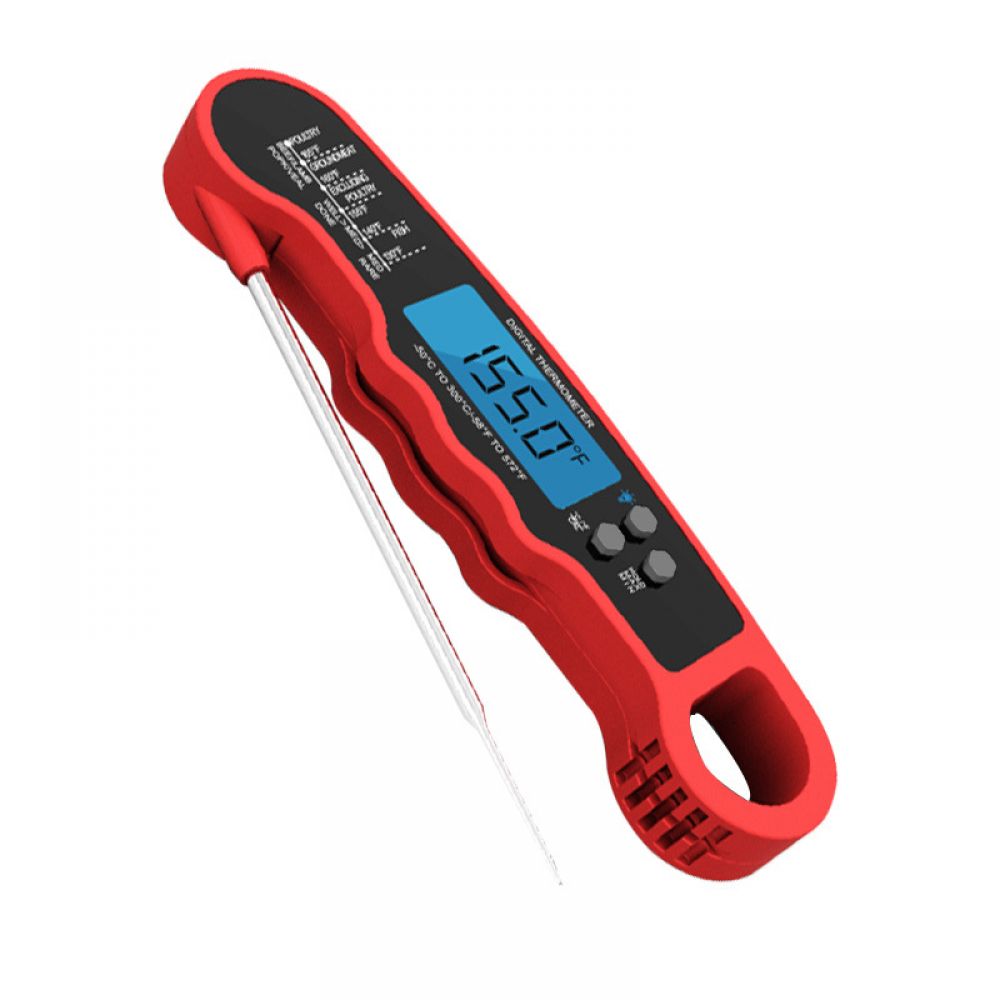 Digitales Fleischthermometer, Sofortanzeige, Mit Hintergrundbeleuchtung Und Magnet, Zum Kochen Von Rindfleisch, Grillgut Und Pute, Ip67 Wasserdicht.