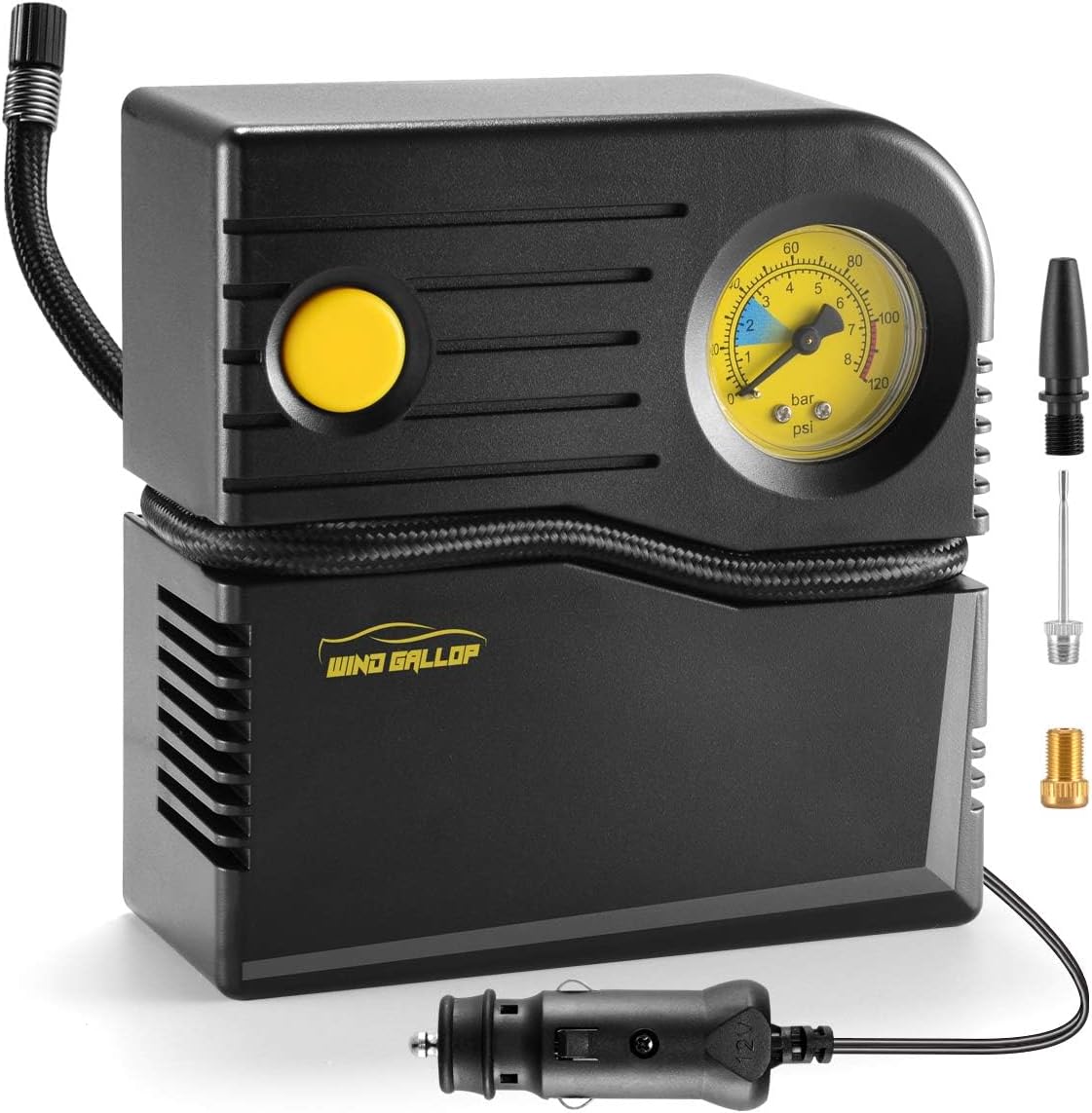 12v Autoreifenfüller, Mini-autokompressor, Tragbarer Luftkompressor, Elektrische Autoreifenpumpe, Zigarettenanzünderpumpe