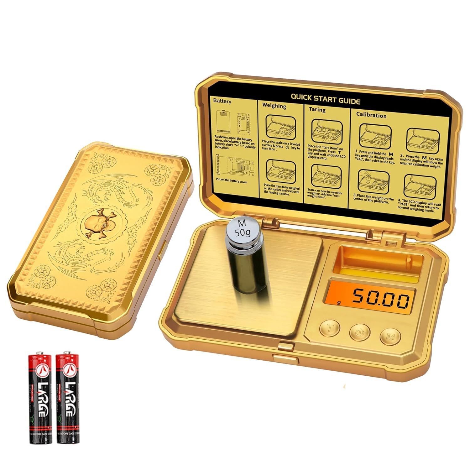 Elektronische Waage - Gold 200 G 0,01 G (bitte Geben Sie Bei Der Bestellung An, Dass Batterien Enthalten Sein Sollen)