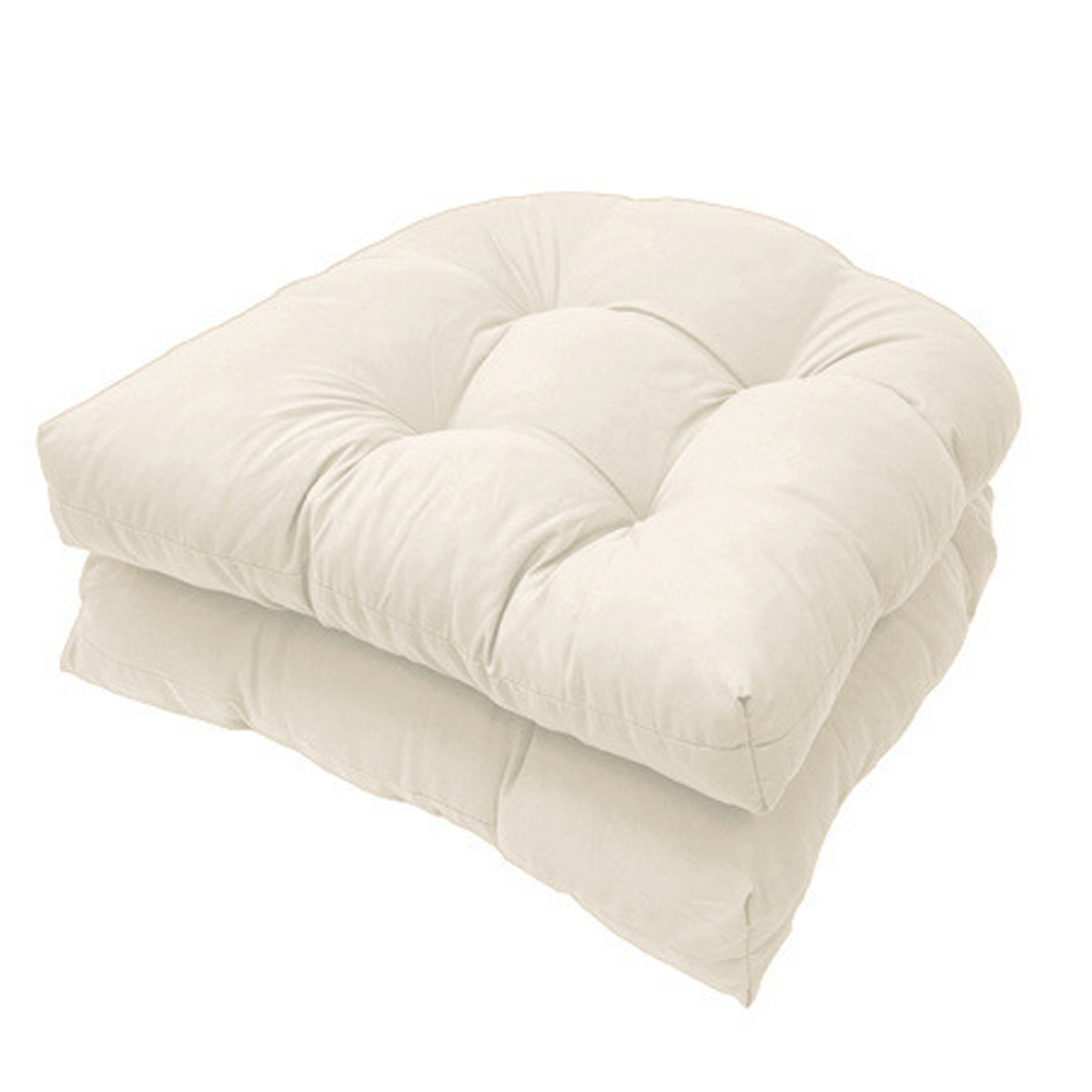 Set Mit 2 Ergonomischen Gartenstuhlkissen, Weich Und Atmungsaktiv, Sitzkissen Für Den Außenbereich, Beige