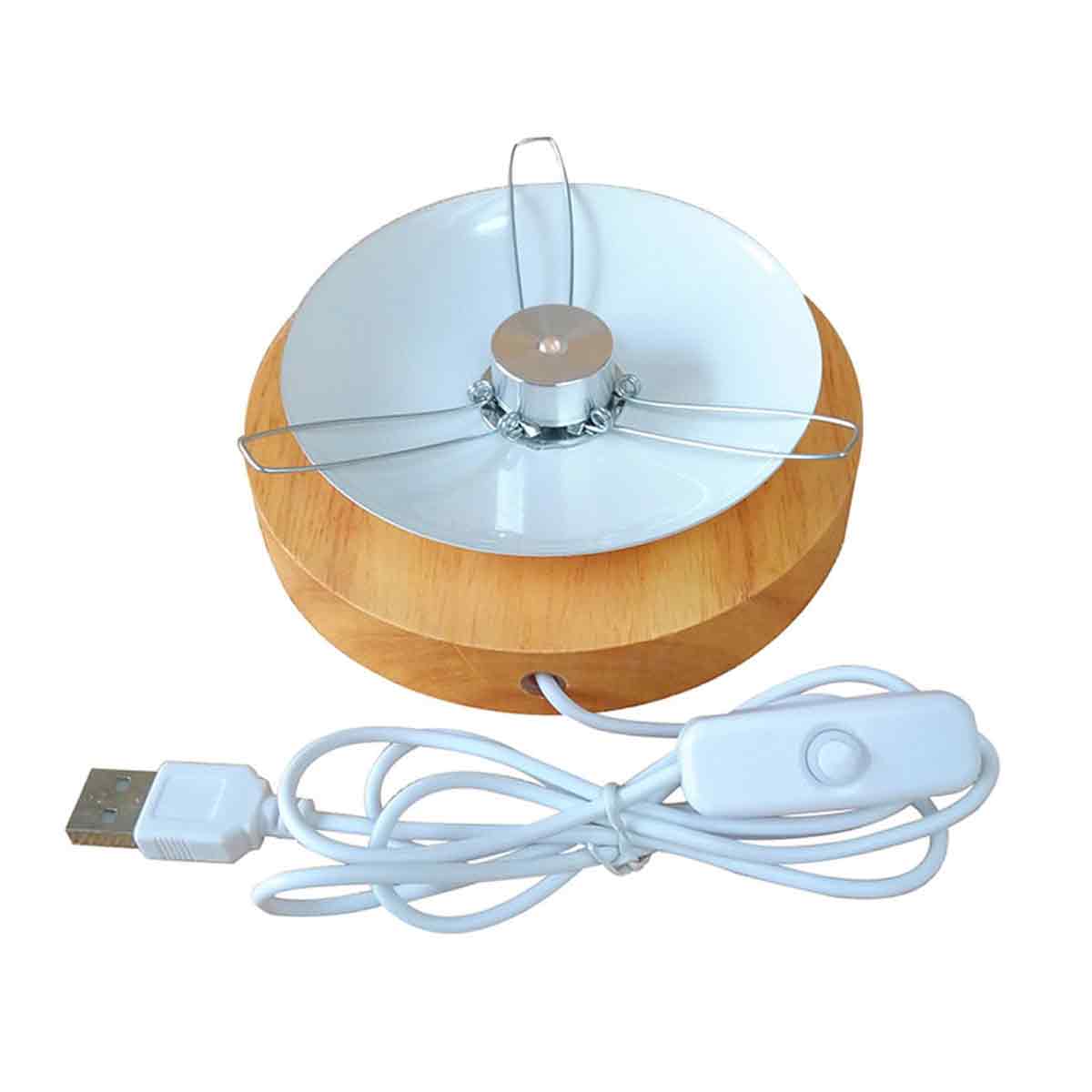 Wiederaufladbare Usb-led-nachttischlampe Aus Rattan, Natürlicher Lampenschirm, Schlafzimmerdekoration (beige)