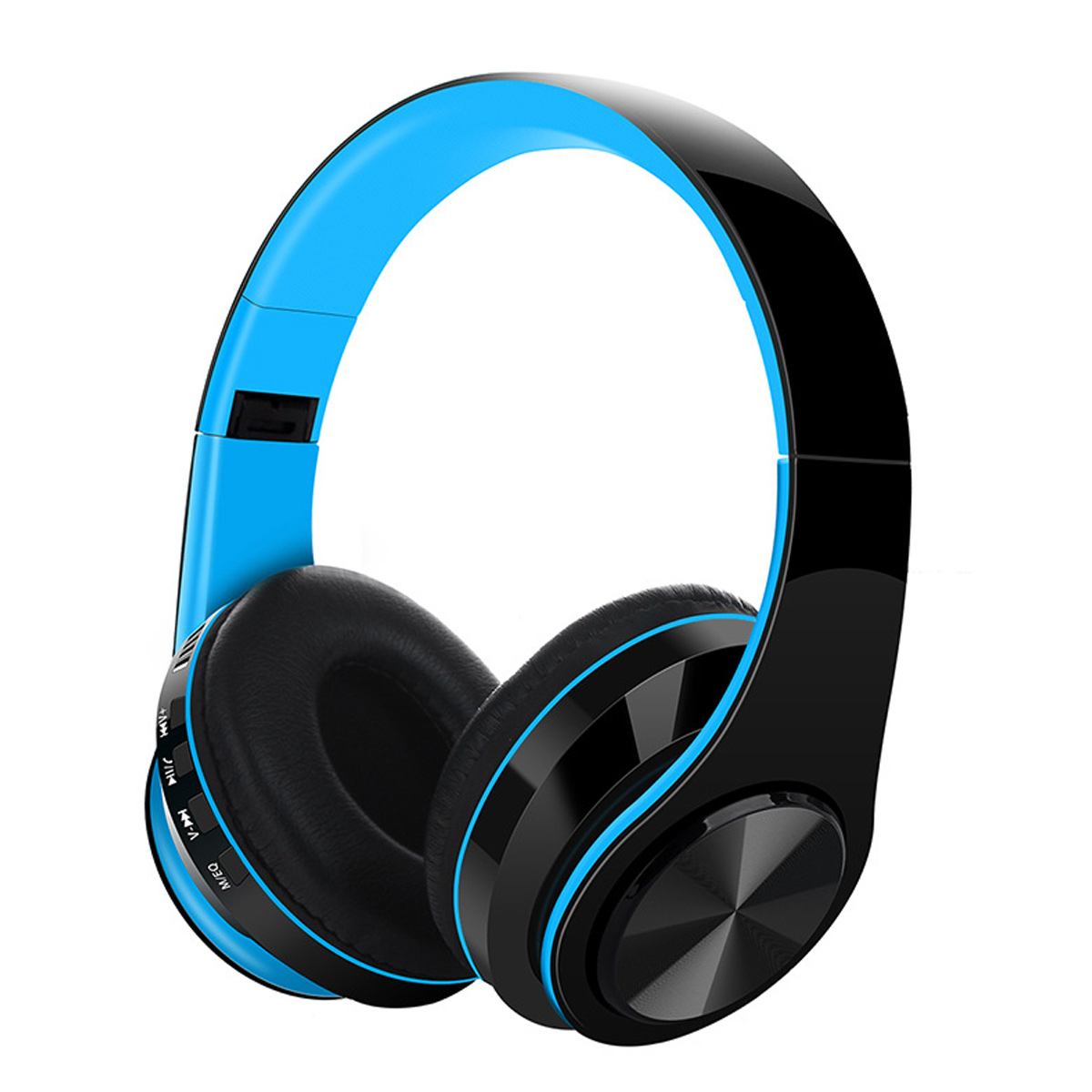 Kabellose Bluetooth-tv-kopfhörer – Tiefer Bass – Blau - Kabellose Bluetooth-tv-kopfhörer – Tiefer Bass – Blau