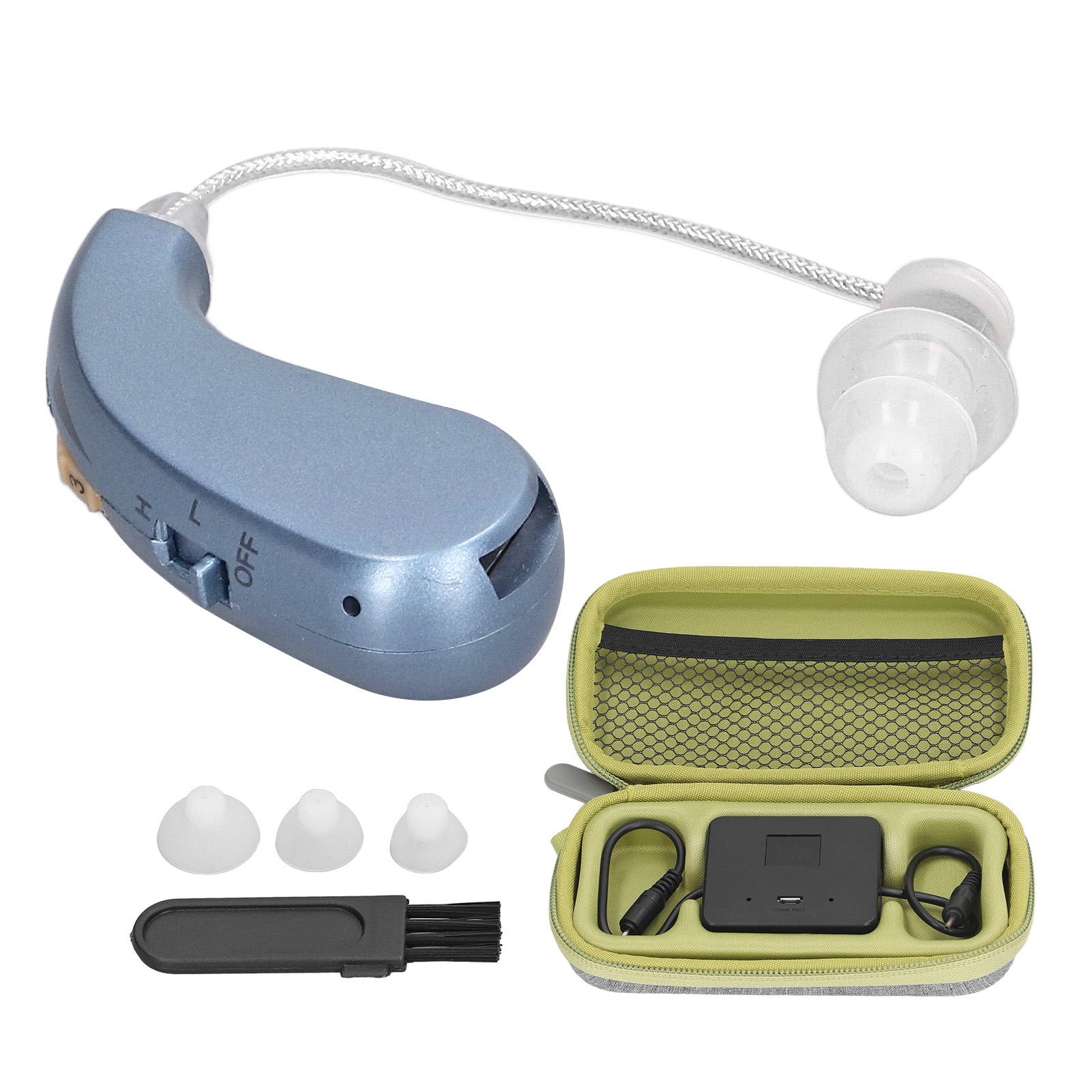 Hörgerät Bx 06, Wiederaufladbar, Verstärkt Die Lautstärke, Ergonomische Form, Blau