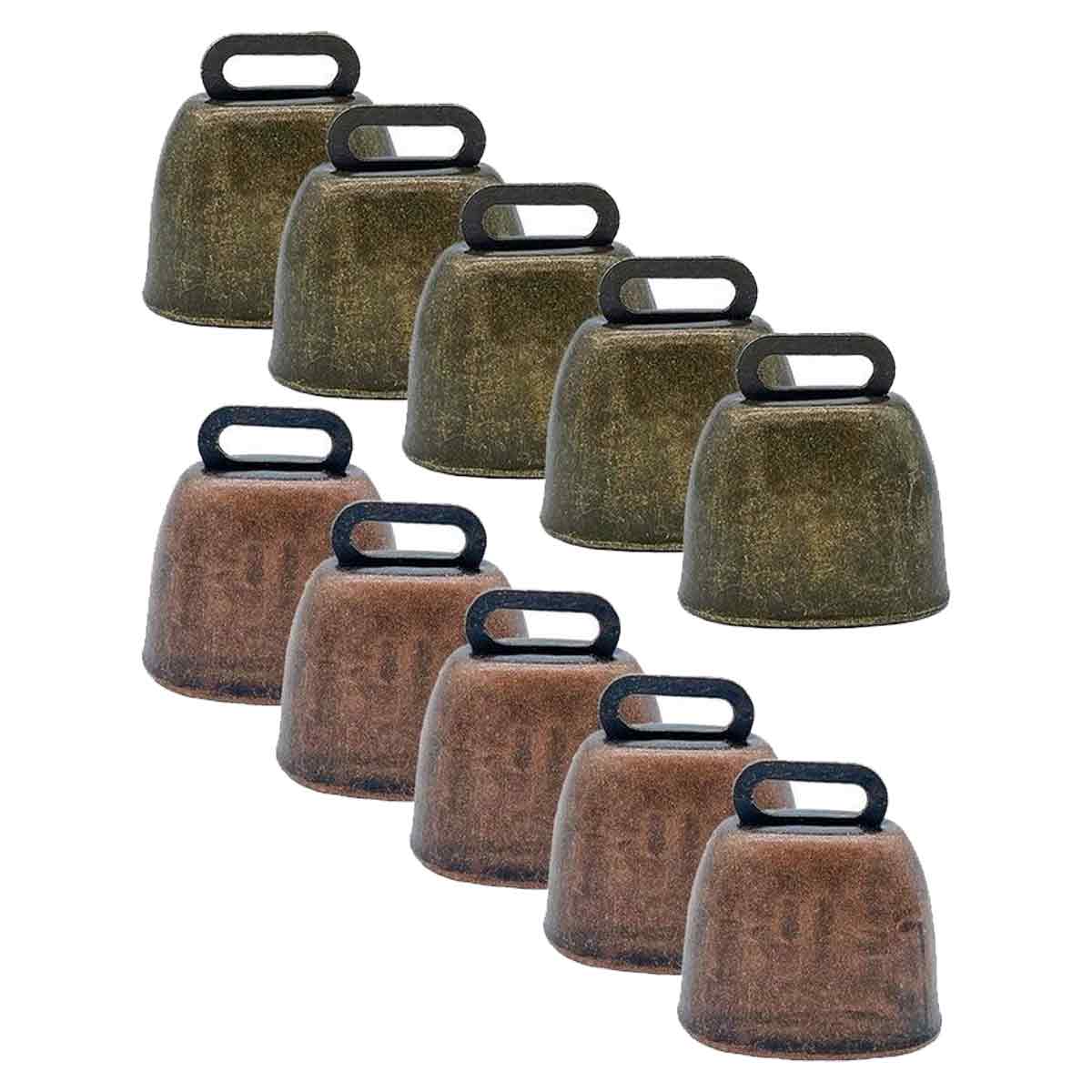 10 Stück Kuh-, Pferde- Und Schafsweideglocken Aus Kupfer, Vintage-türglocken Aus Bronze