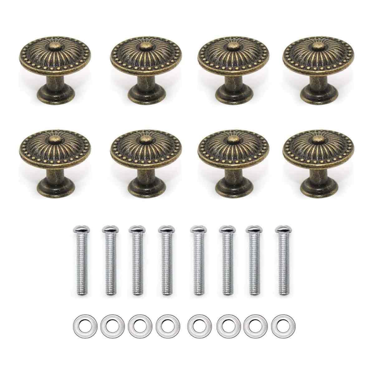 Antike Möbelknöpfe Aus Bronze Für Schränke, Schubladen, Türen, Kommoden Und Kleiderschränke, Inklusive Schrauben