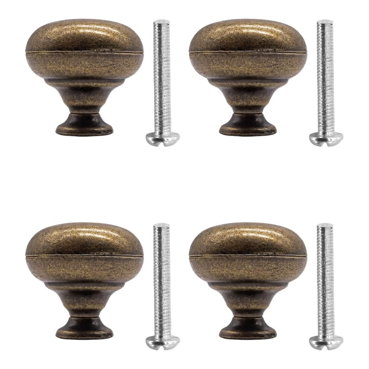 Set Mit 4 Antiken Möbelgriffen Aus Bronze, 30 X 30 Mm - Set Mit 4 Antiken Möbelgriffen Aus Bronze, 30 X 30 Mm