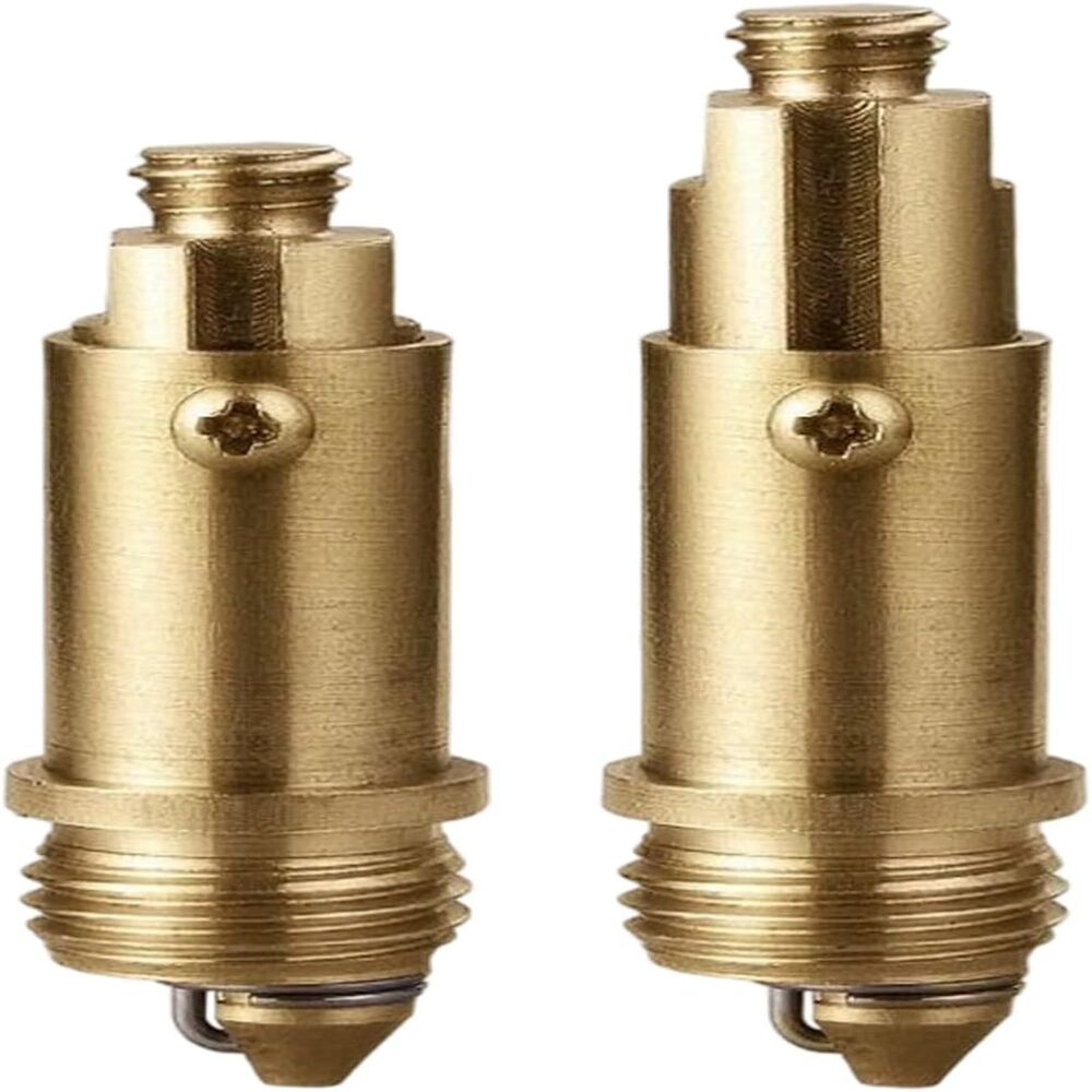 2 - Waschbecken-abflussstopfen - Badewannen-abflussstopfen - Messing-klick-klack-federmechanismus Für Badezimmer, Gelb, 5,6 X 1,6 Cm