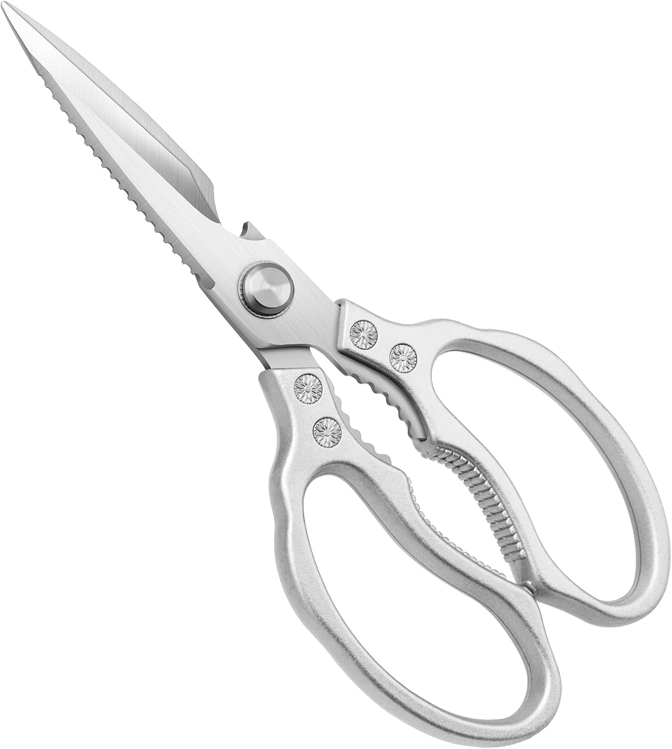 Hühnerknochenschere, 5. Generation, Modell K77 Silber Mit Gerader Klinge, Lotusmuster – Silber – Diskrete Verpackung