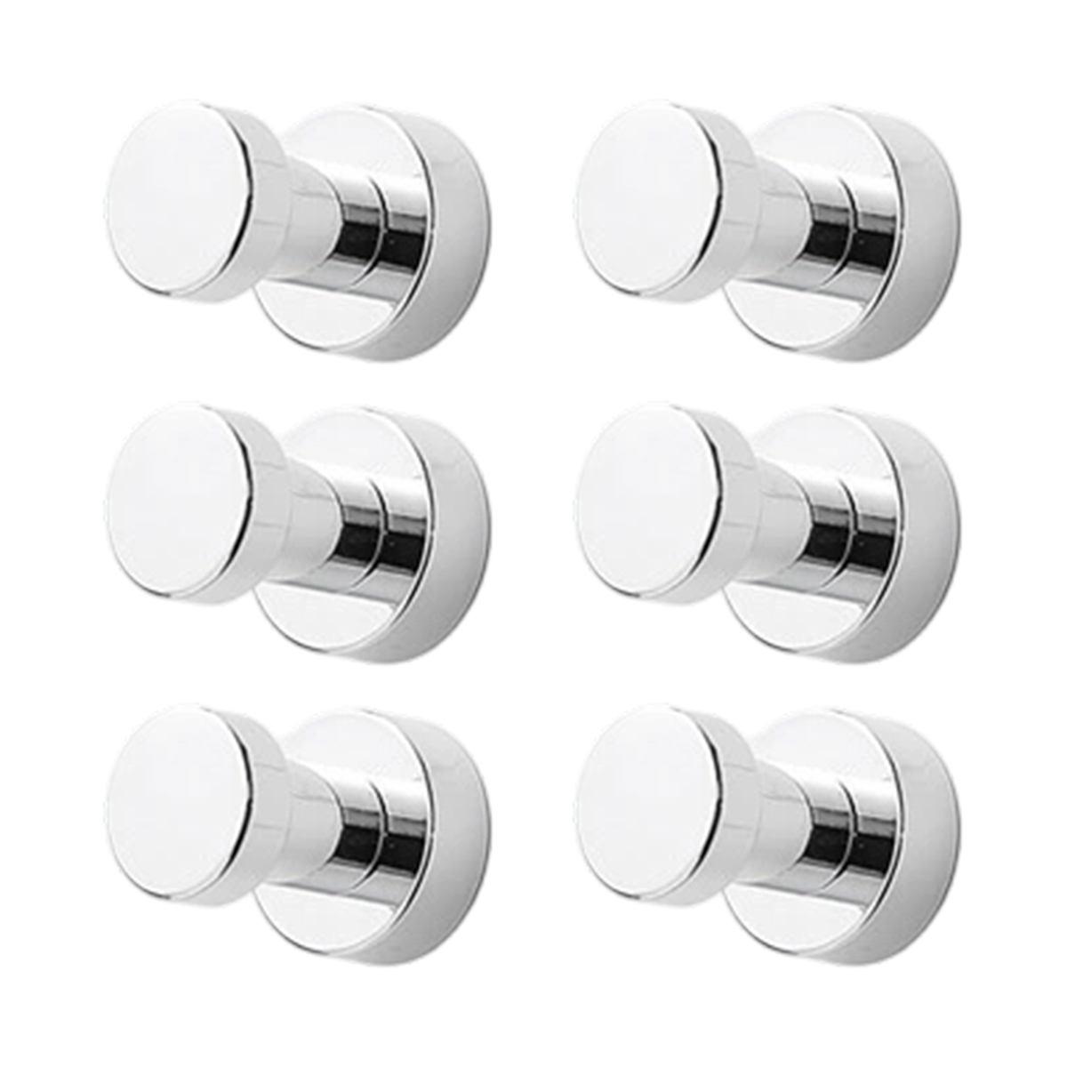 Schraubbare Wandhaken, 35 Mm, Badezimmerhaken, Wandhaken Aus Edelstahl, Mit Befestigungsschrauben (silber)