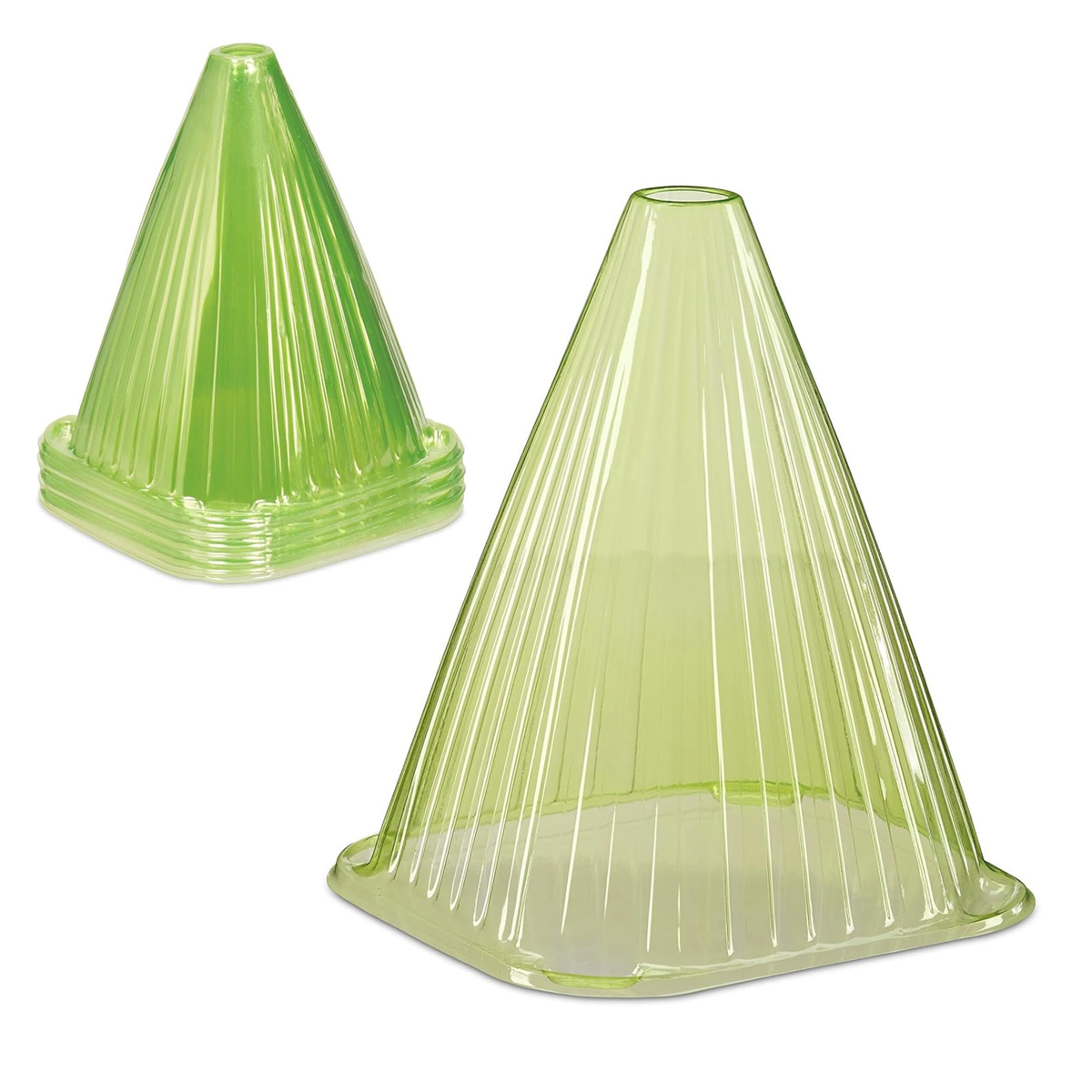 Reaxdays Salatabdeckung, 32er-pack, Pvc, Frost- Und Schneckenbeständig, H X B X T: 22 X 19 X 19 Cm, Grün