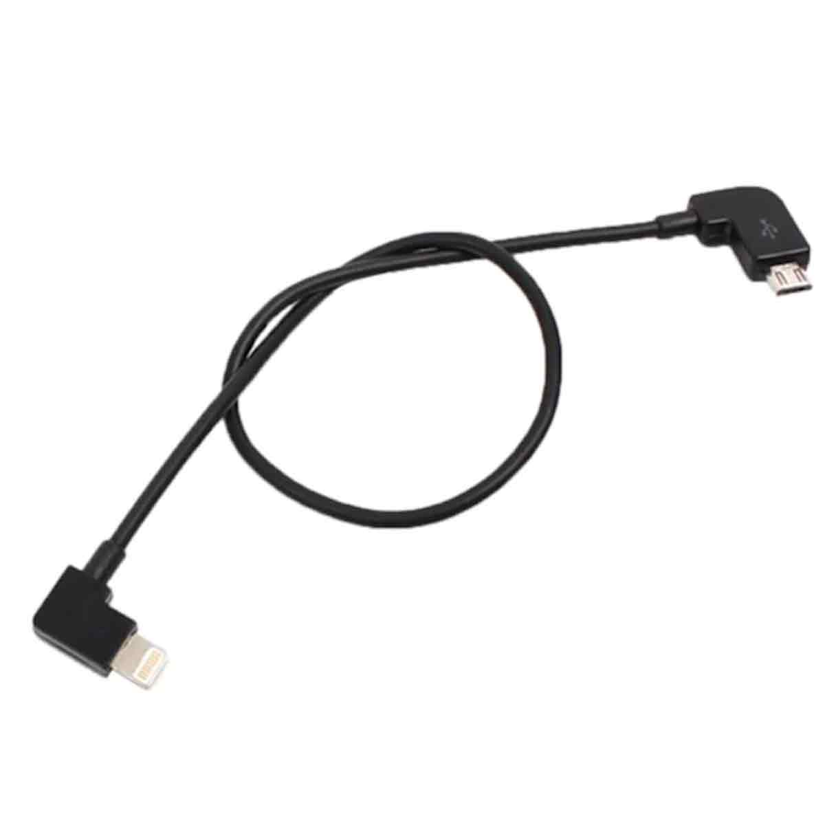 Lightning-/micro-usb-kabel Für Djv Mavic – 30 Cm, Schwarz – Für Eine Zuverlässige Verbindung Während Der Gesamten Flugzeit.