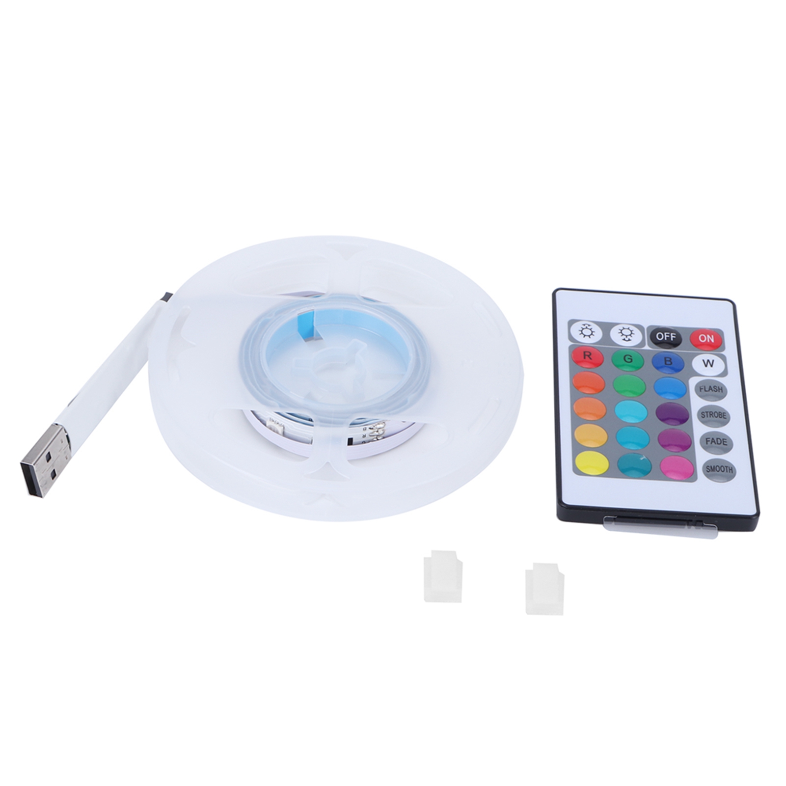 Usb-rgb-led-streifen Mit Fernbedienung, 5 M, 80 Leds, Ideal Zur Beleuchtung Von Fernsehern Oder Computerbildschirmen. Perfekt Für Den Täglichen Gebrauch.