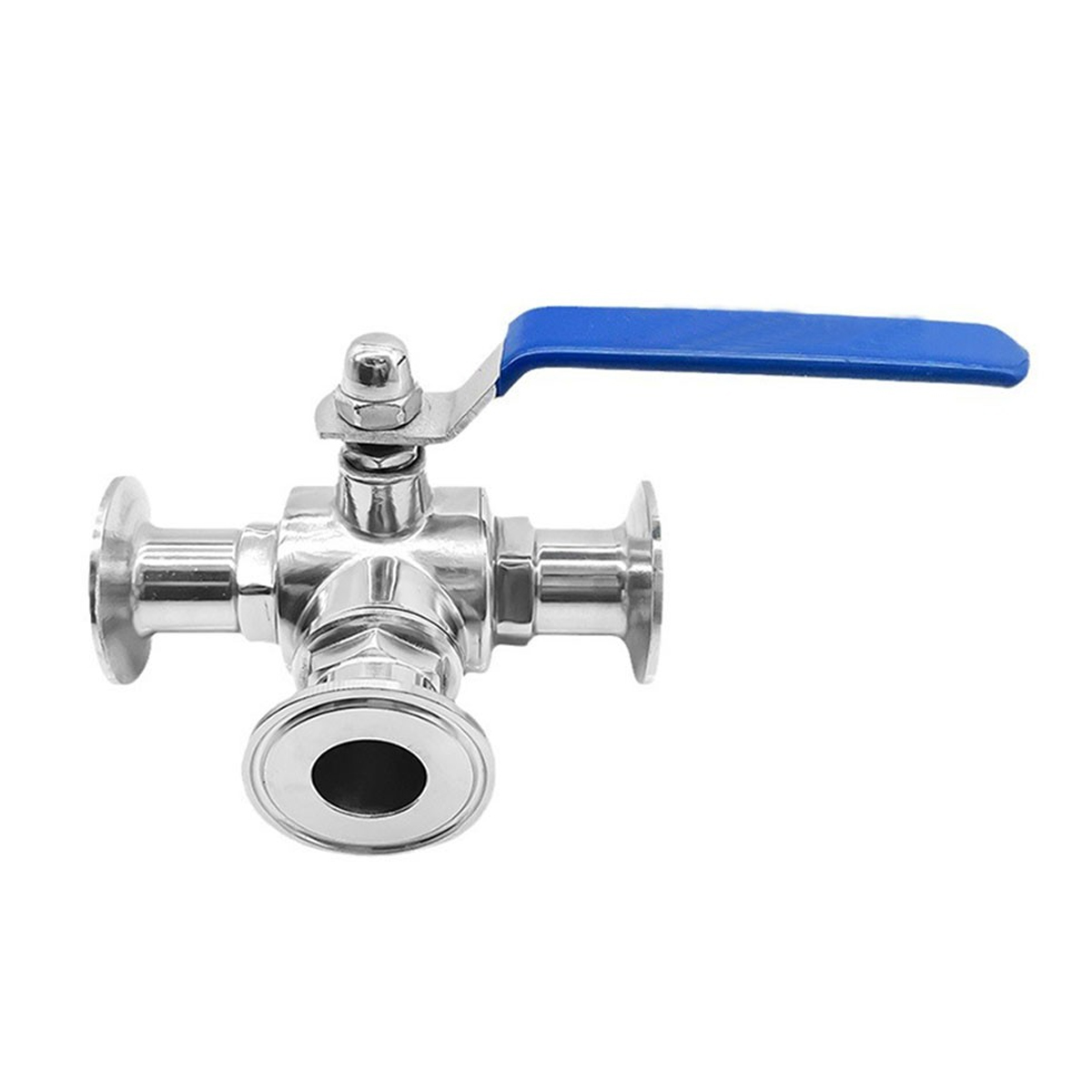 Fule Tri Clamp Hygiene-kugelhahn, 3-wege-t-port-kugelhahn Aus Edelstahl - Fule Tri Clamp Hygiene-kugelhahn, 3-wege-t-port-kugelhahn Aus Edelstahl
