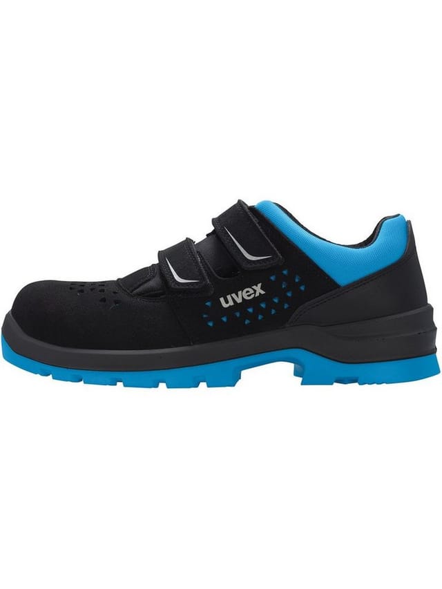uvex 2 xenova® 9553244 ESD Sicherheitssandale S1P Schuhgröße (EU): 44 Schwarz, Blau 1 Paar