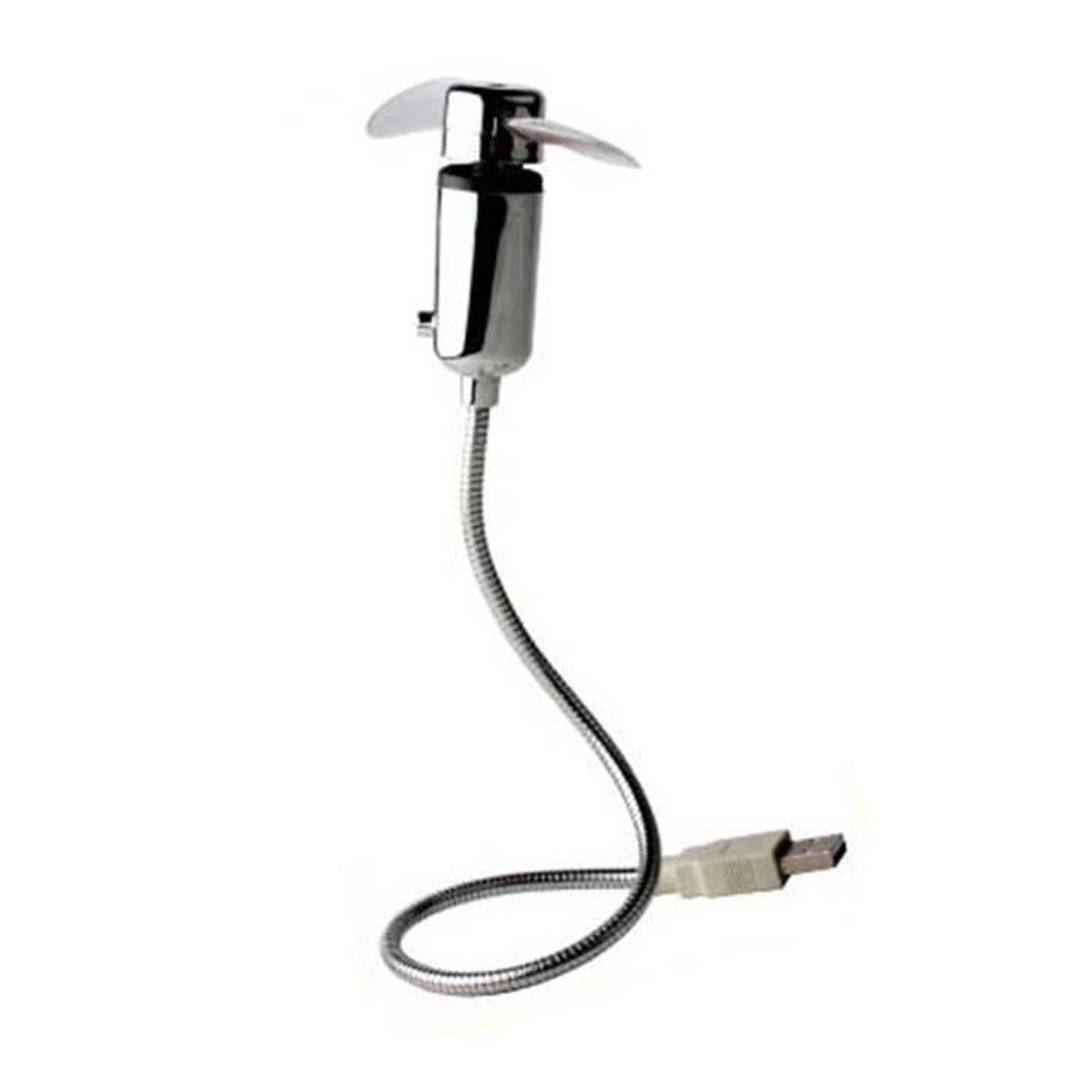 Tragbarer, Flexibler Usb-ventilator Mit Led-beleuchtung Und Echtzeitanzeige Für Laptop/pc, Legierung