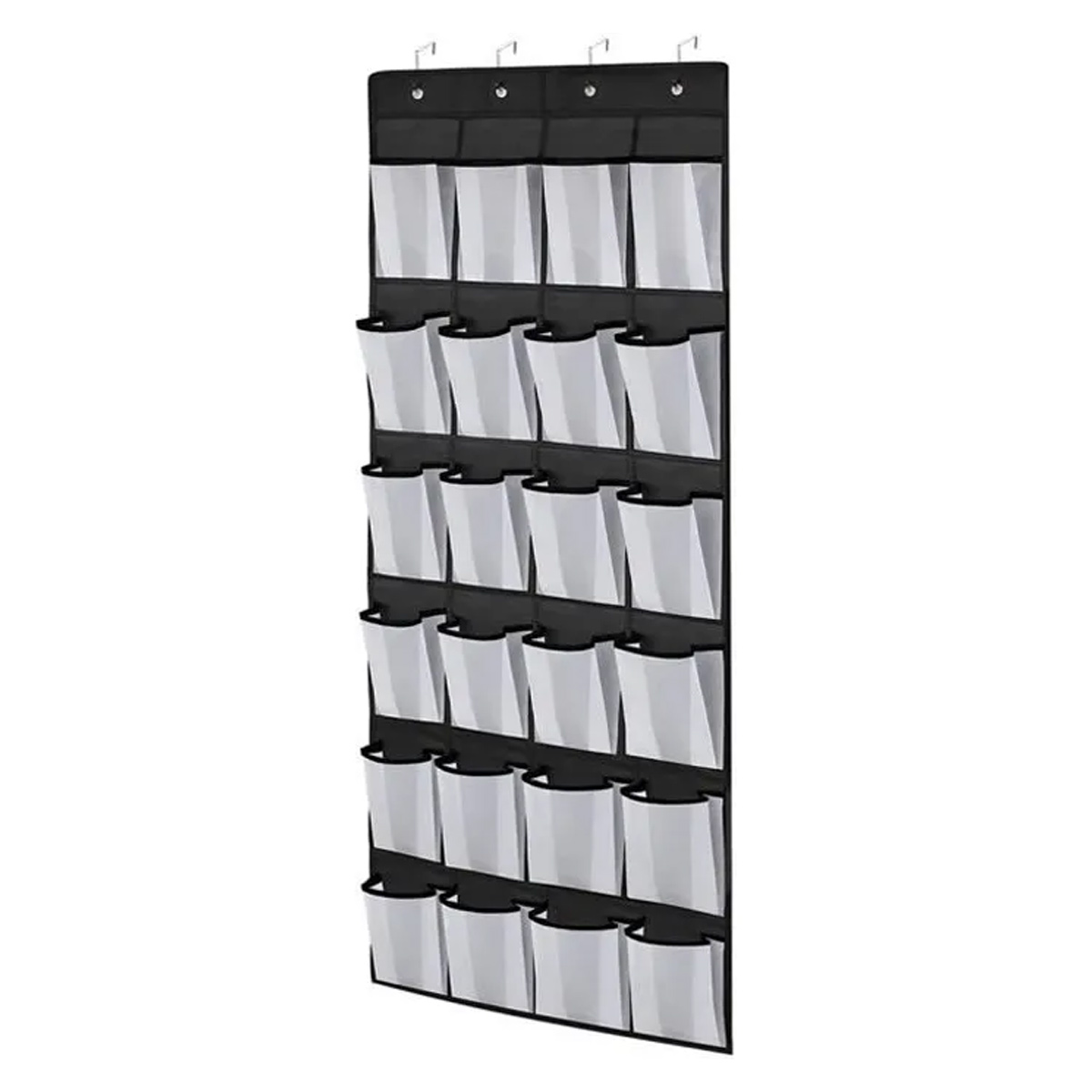 Hängender Schuhorganizer Aus Stoff Mit 24 Taschen, 150 X 50 Cm, Schuhorganizer Für Badezimmer, Kleiderschrank Und Schlafzimmer