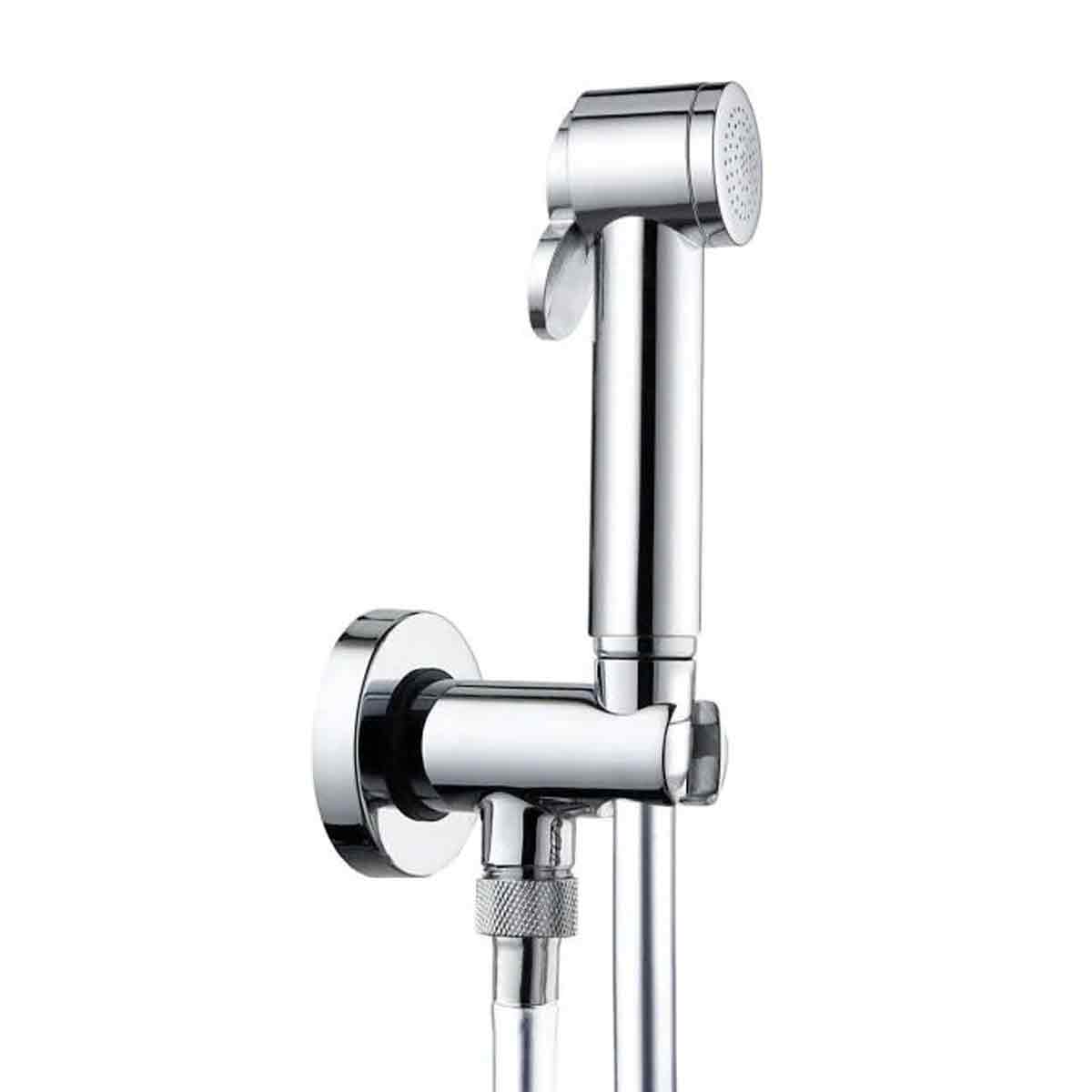 Wand-wc Mit Stopp- Und Impulsbrause – Chrom - Wand-wc Mit Stopp- Und Impulsbrause – Chrom