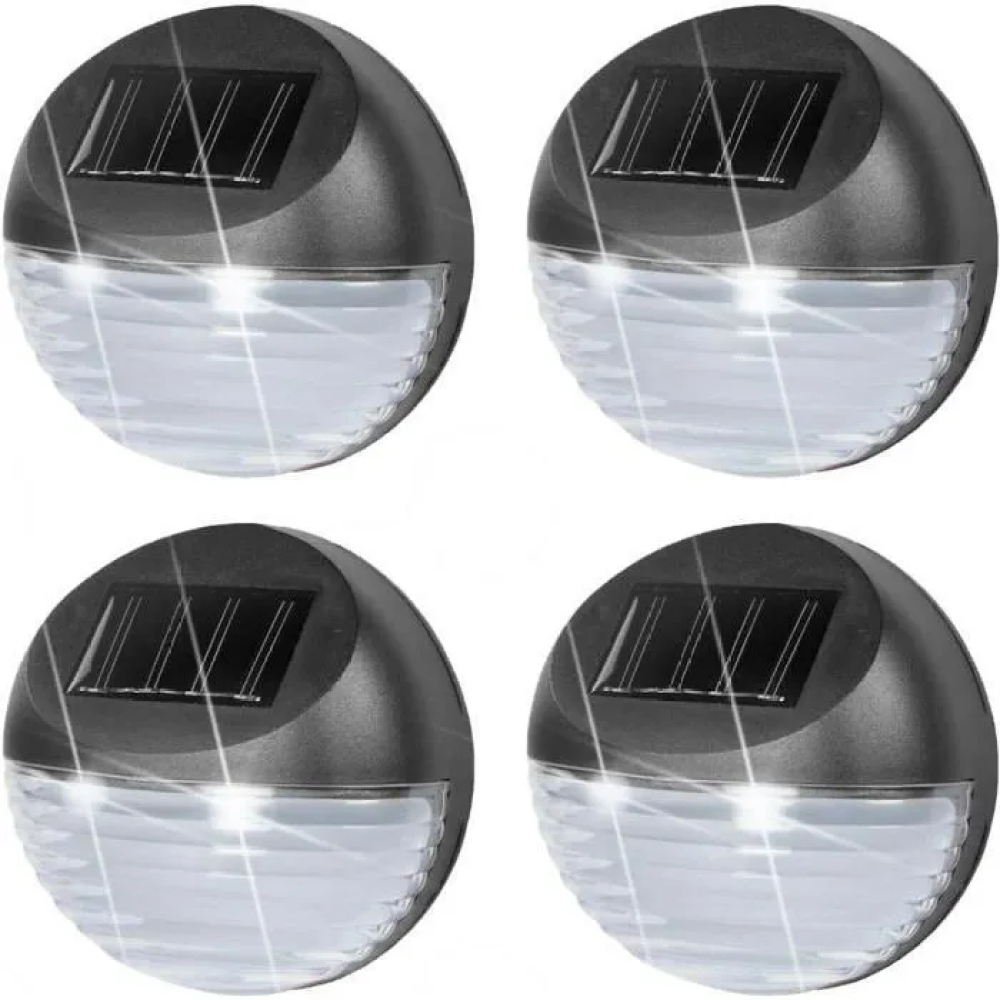 Led-solarleuchten Für Gartenzäune, Mauern, Terrassen, Tore, Patios, Außenbeleuchtung (4 Stück)