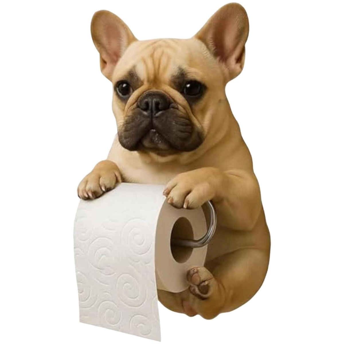 Realistischer, Welpenförmiger Toilettenpapierhalter, 3d-wandhandtuchhalter Aus Kunstharz, Toilettenpapierspender