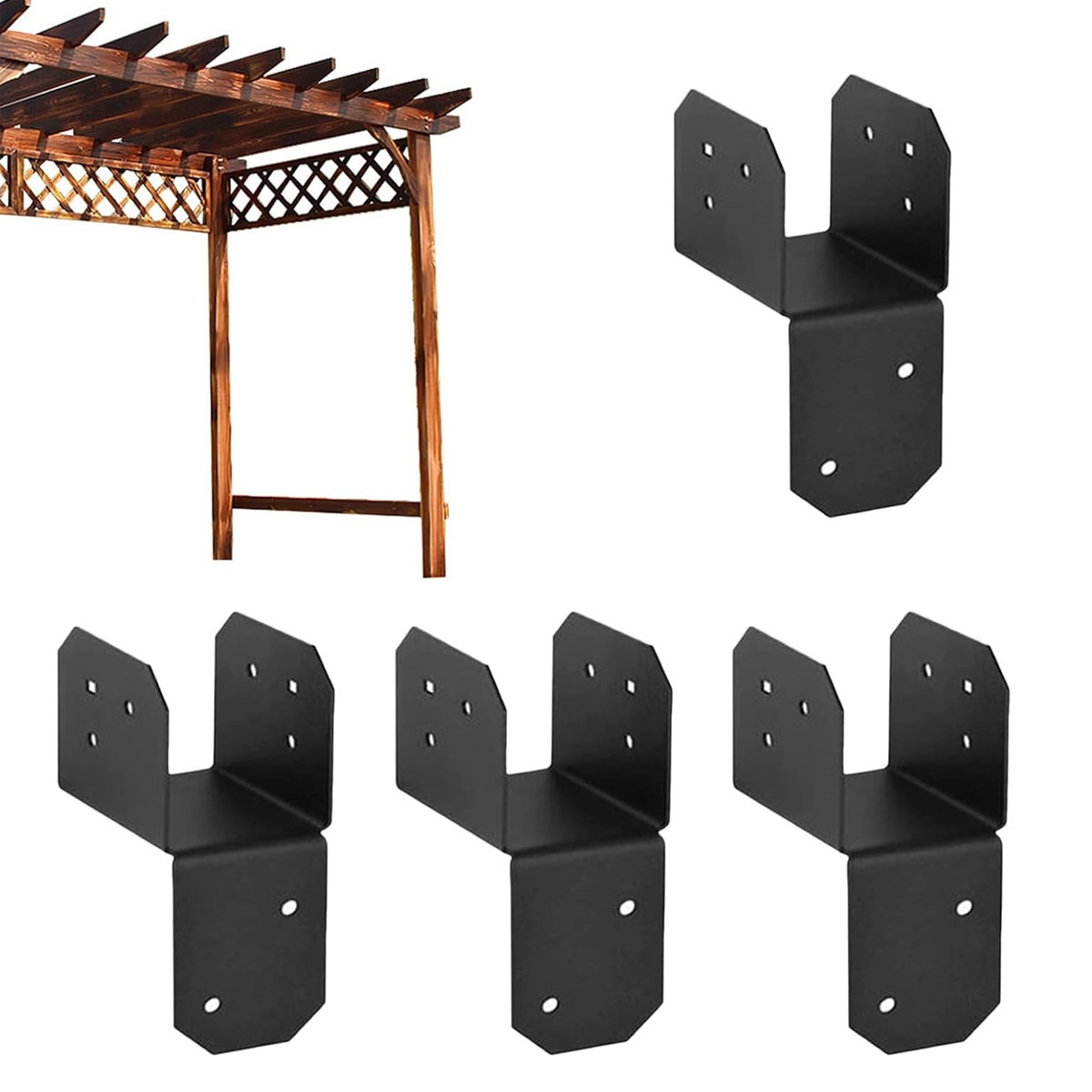 Pergola-halterungen, Hochfeste Dachverbinder, Zur Verwendung An Gartenpavillons, Terrassen, Garagen Und Gärten