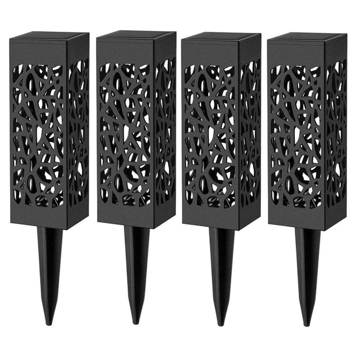 Set Aus 4 Trauervasen Mit Erdspießen, Passend Für Grabsteine, Gedenkblumenhalter Mit Abflusslöchern