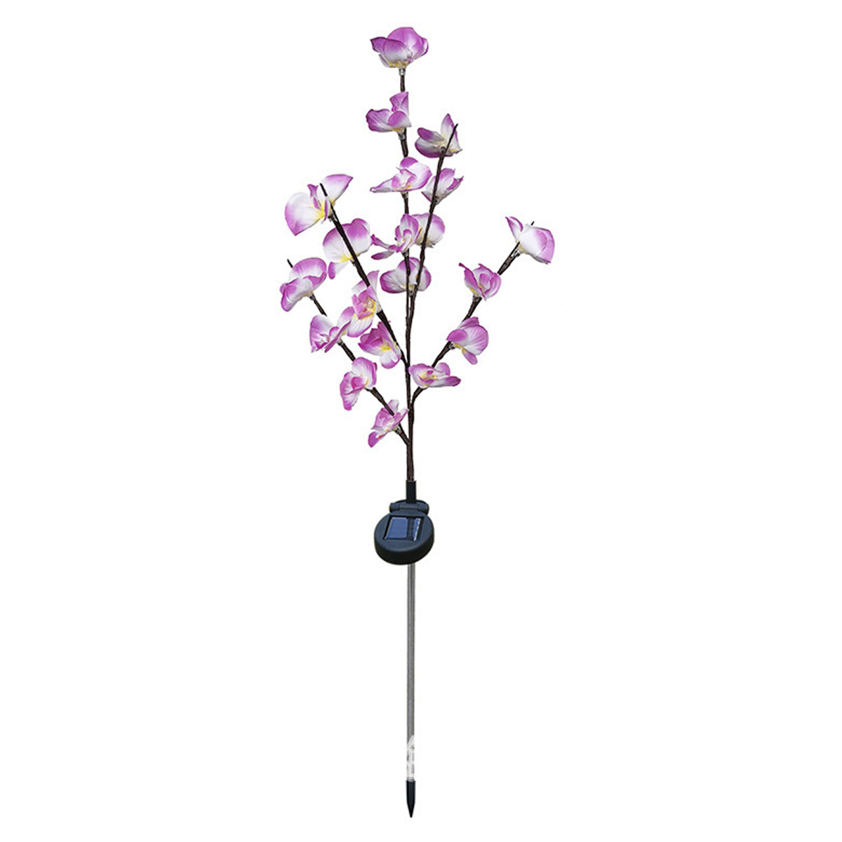 Cd3504hi Solar-led-gartenleuchte, Professionelle Stehleuchte Für Den Außenbereich, Dekorative, Orchideenförmige Gartenleuchte