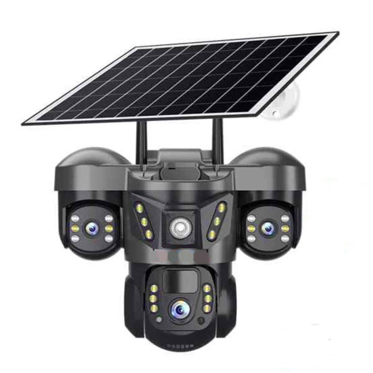 Solarkamera – Nicht Spezifiziert – 3 Objektive – 1080p – Nachtsicht – Bewegungserkennung