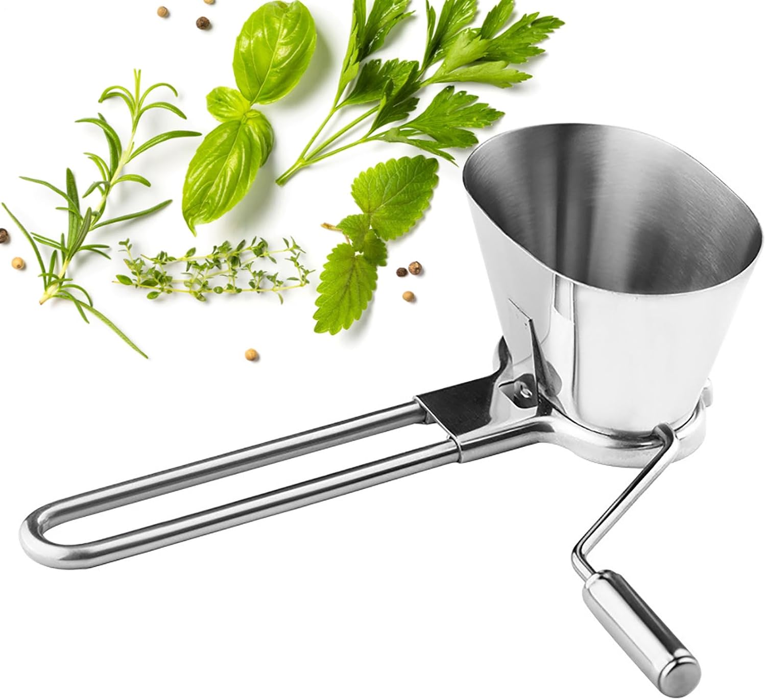 Zerkleinerer Aus Edelstahl, Ergonomisches Design, Küchenhelfer Für Knoblauch, Petersilie, Nüsse Und Gemüse