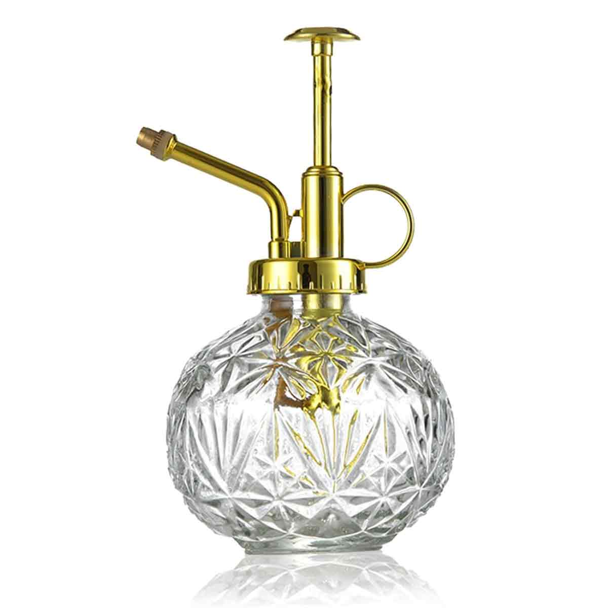 Glas-gießkanne Mit Sprühfunktion, 240 Ml, Retro-stil, Mit Pumpaufsatz, Einhand-gießsprüher