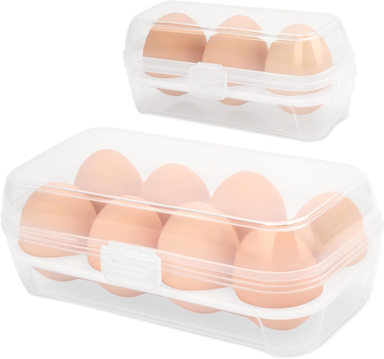 Transparente Und Tragbare Eierbox Mit Deckel, Ideal Für Camping, Picknicks, Reisen, Kochen Und Backen.