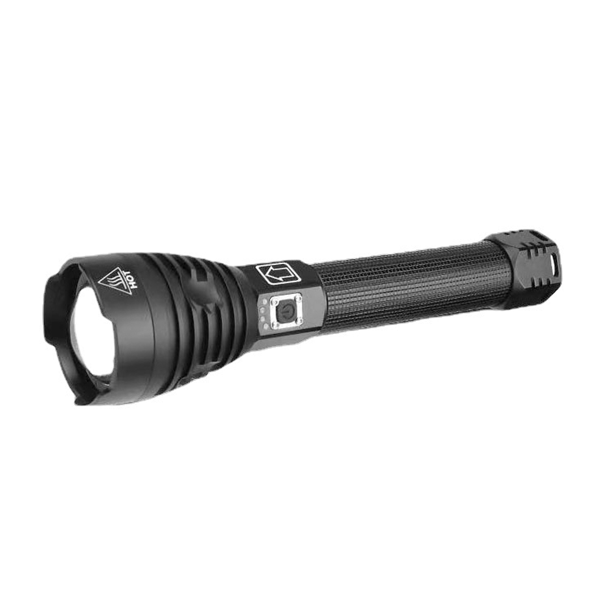 Floleo Xhp90 Hochleistungs-taschenlampe Mit Ladeanzeige Und Handschlaufe Sowie P90 Hochleistungs-zoom-taschenlampe.