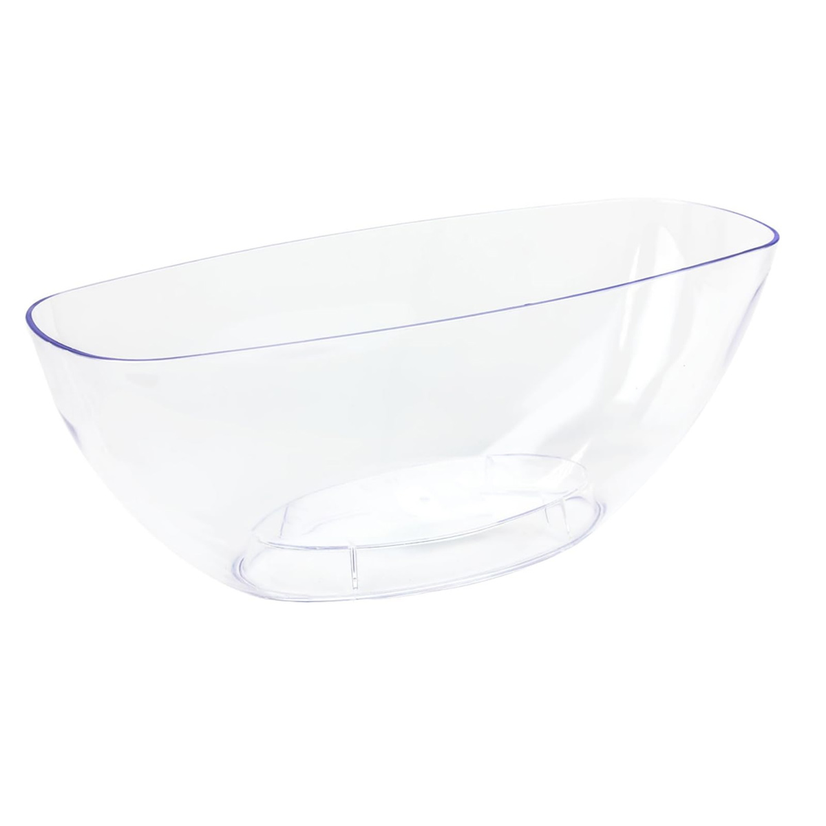 Ovaler, Transparenter Kunststoff-blumentopf Mit Erhöhtem Boden, 36 Cm - Ovaler, Transparenter Kunststoff-blumentopf Mit Erhöhtem Boden, 36 Cm