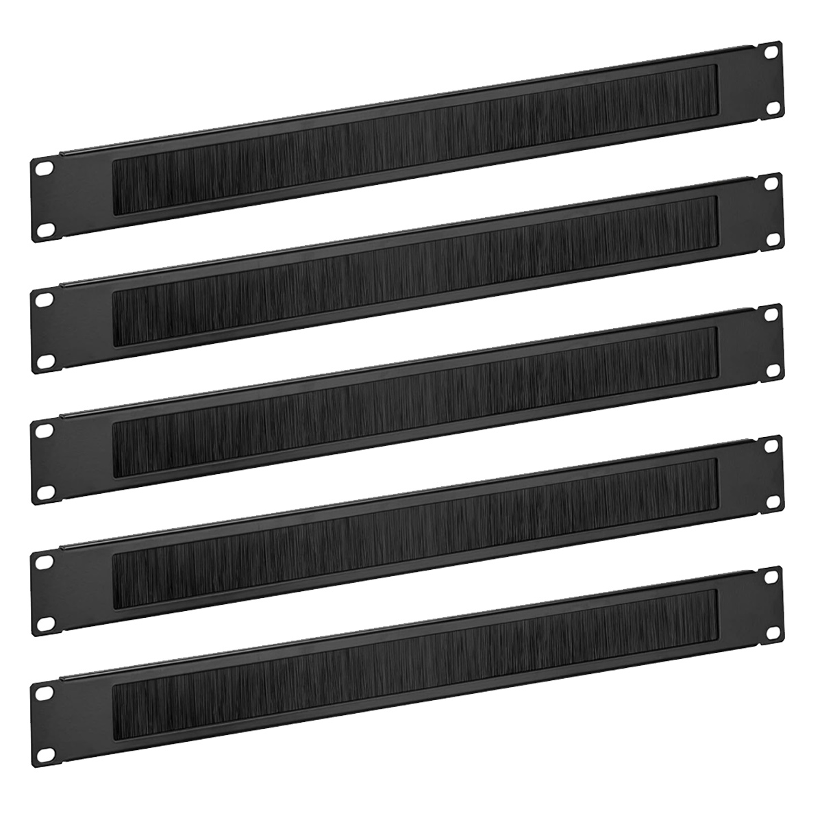 5er-pack Kabeldurchführungen, Nylon-staubbürste, 1he-horizontalpanel, Für Standard-19-zoll-rack-schrank